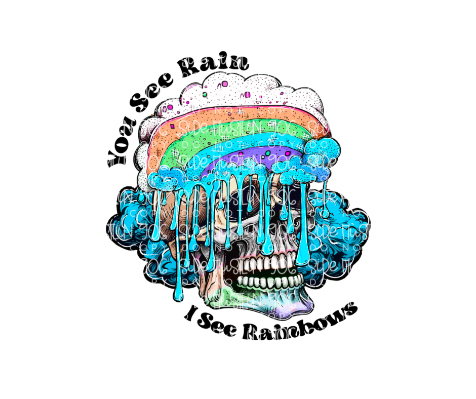 Rainbows-Ready to Press Transfer