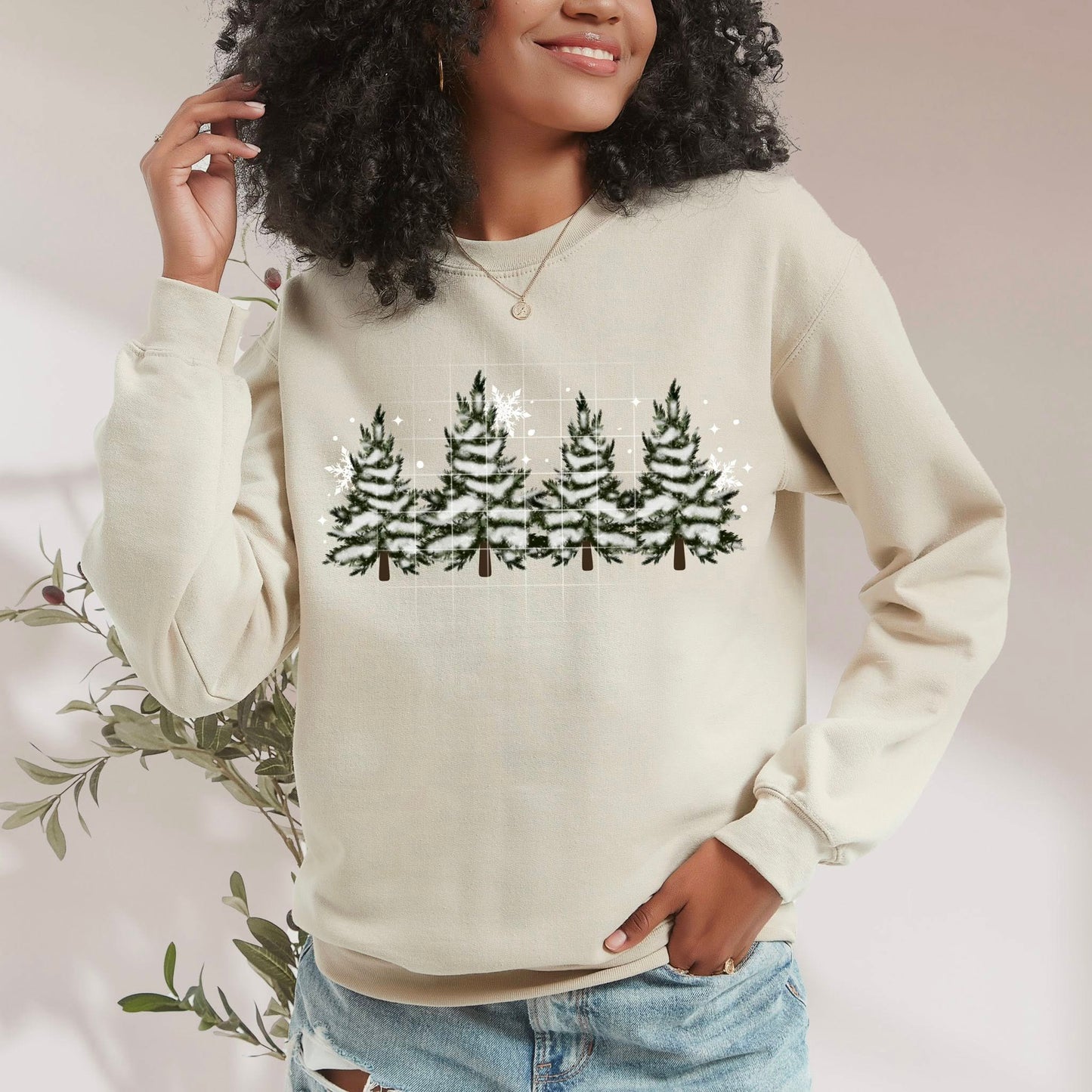 Snowy Trees-Ready to Press Transfer