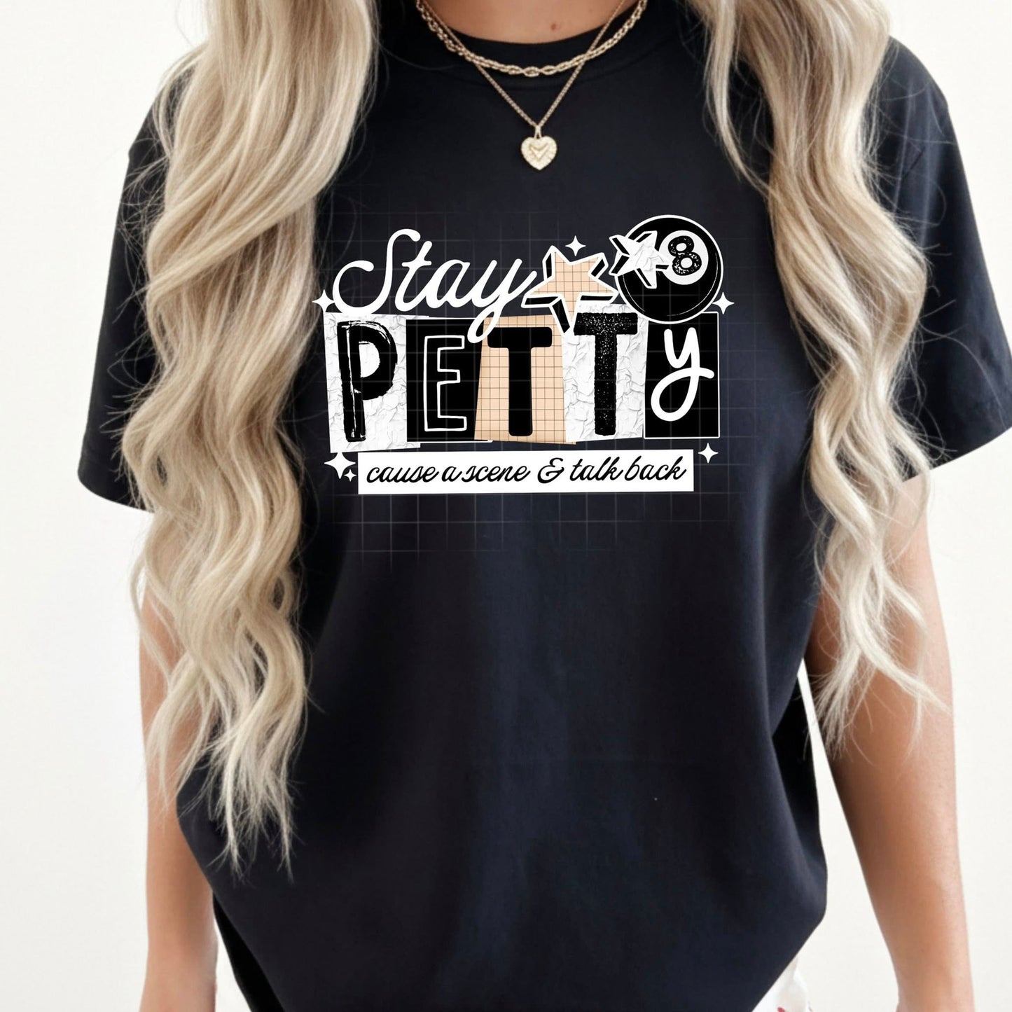 Stay Petty White-Ready to Press Transfer