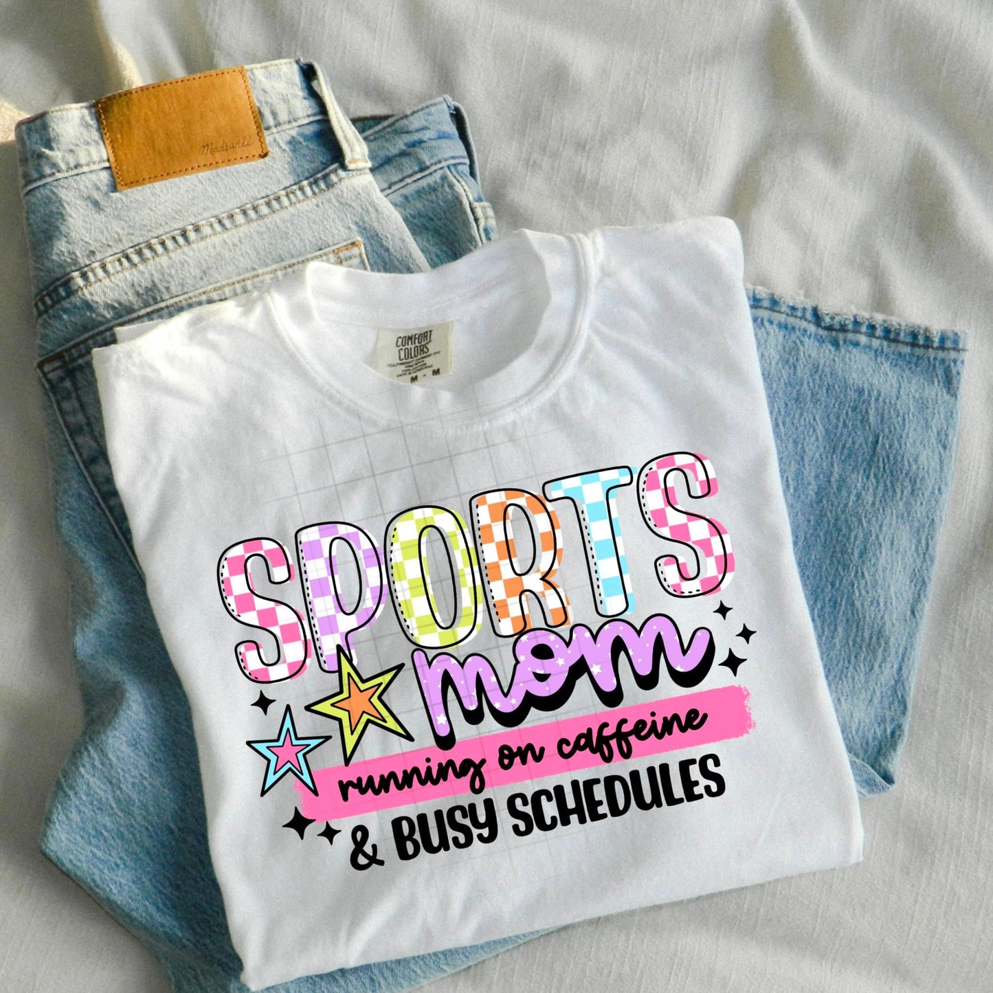 Sports Mom Caffeine Busy Schedules-Ready to Press Transfer