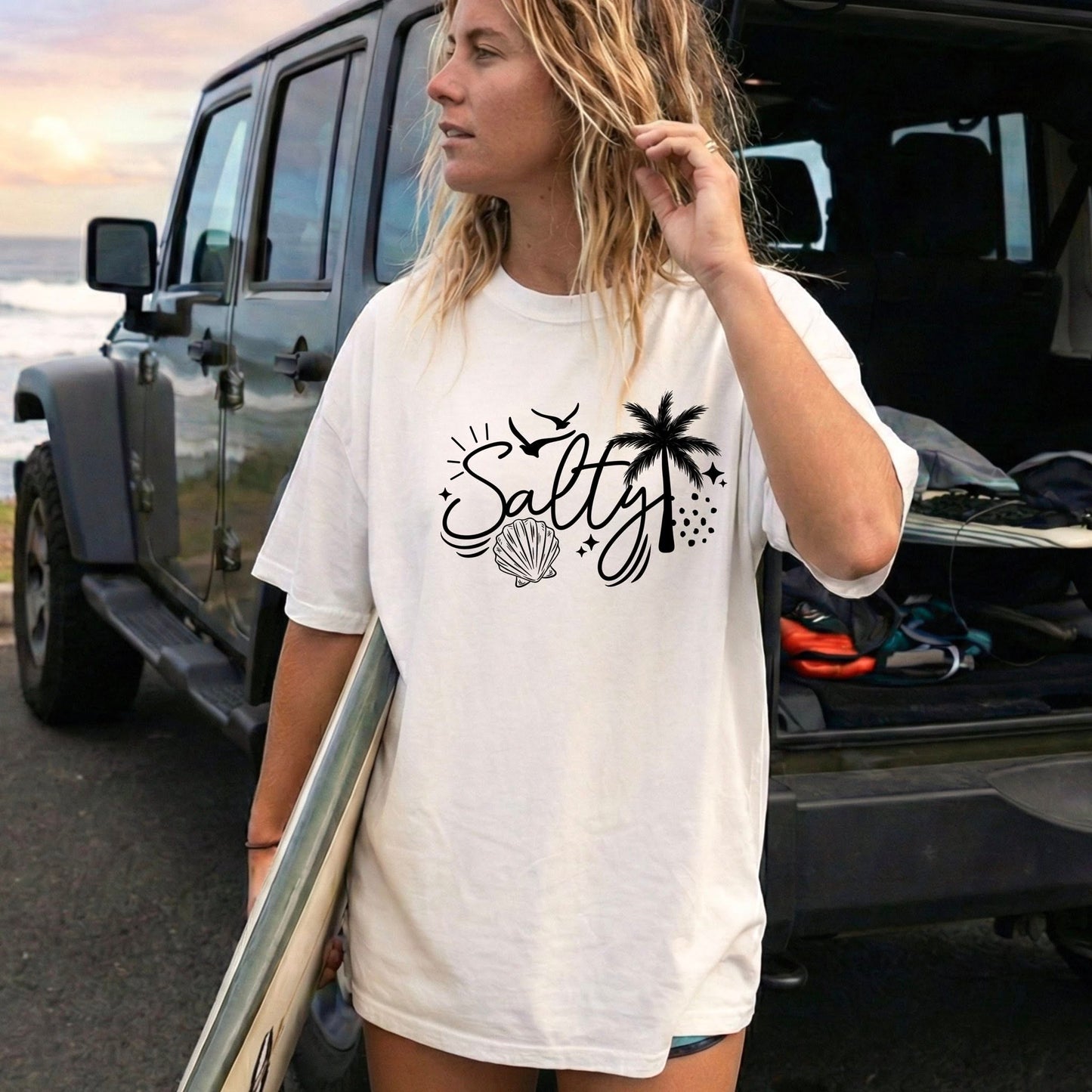 Salty Single Color Black-Ready to Press Transfer