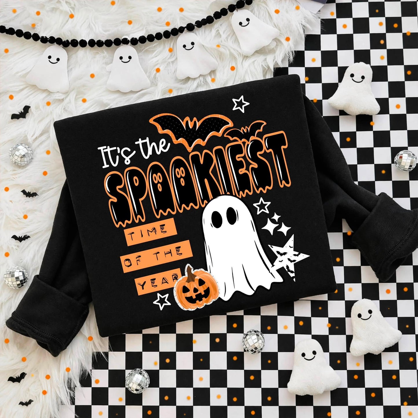 Spookiest Time of Year White-Ready to Press Transfer