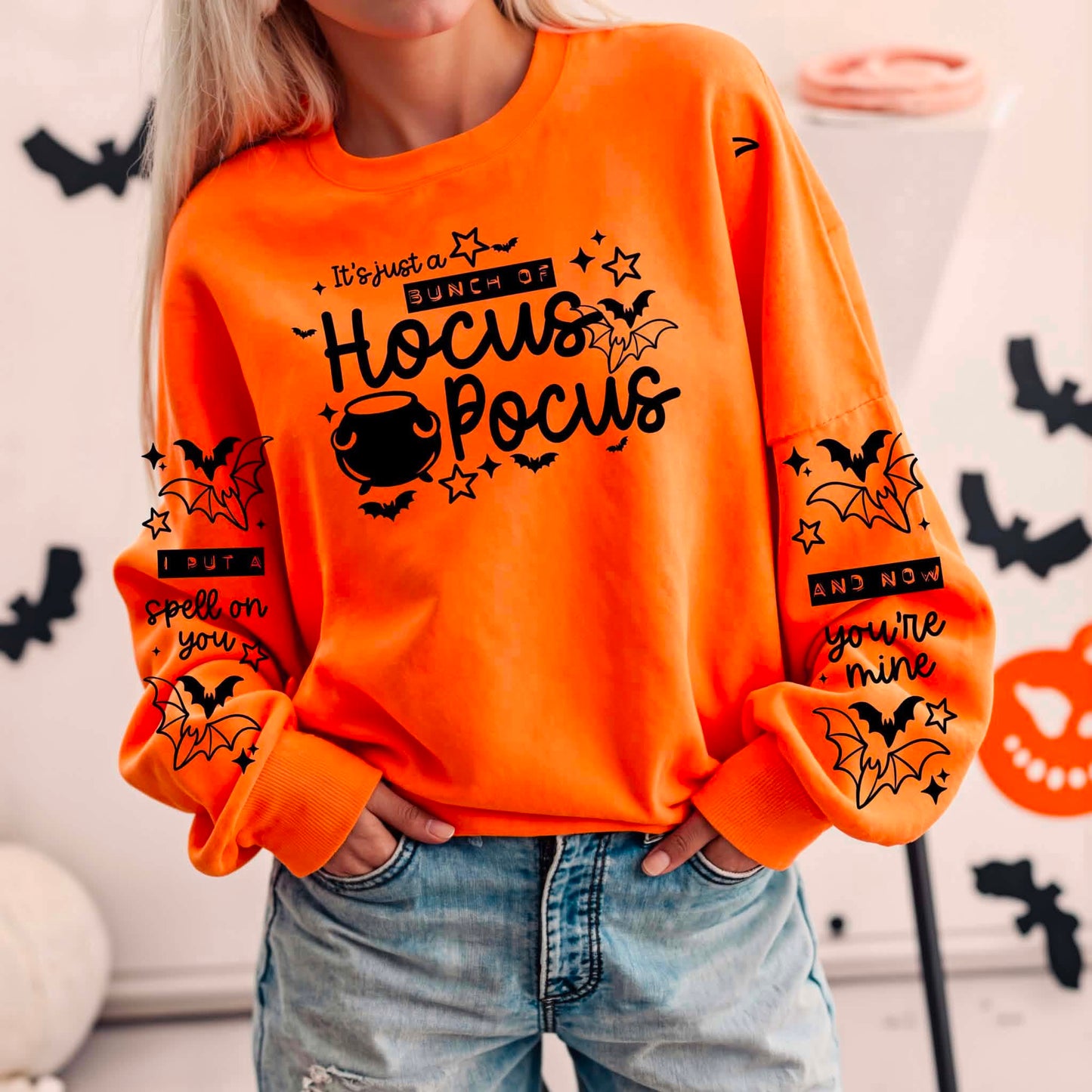 Hocus Pocus Single Color Black-Ready to Press Transfer