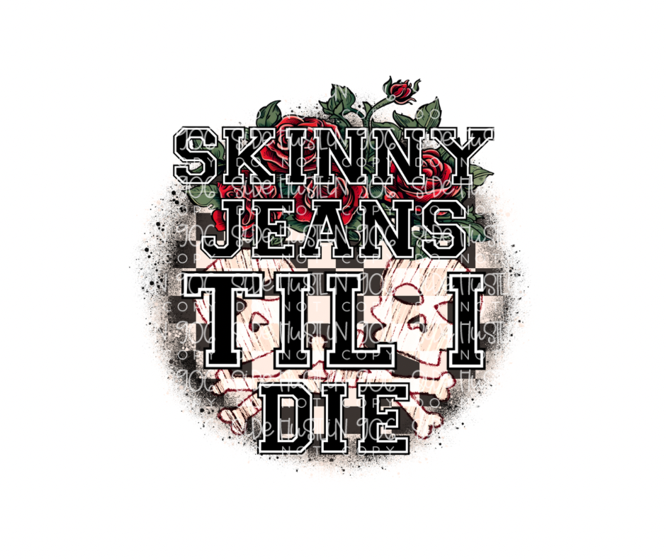 Skinny jeans-Ready to Press Transfer