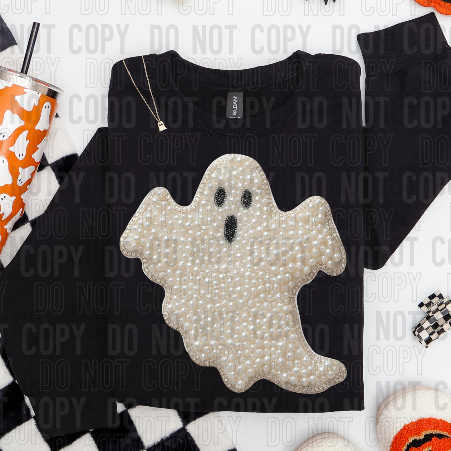 GHOST FAUX PEARLS-Ready to Press Transfer