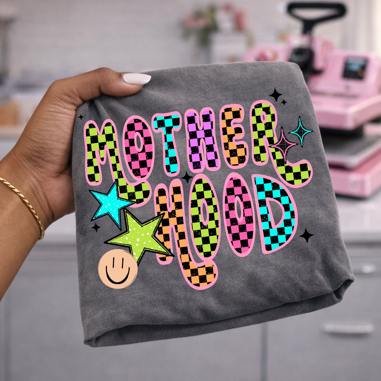 Motherhood Checker-Ready to Press Transfer