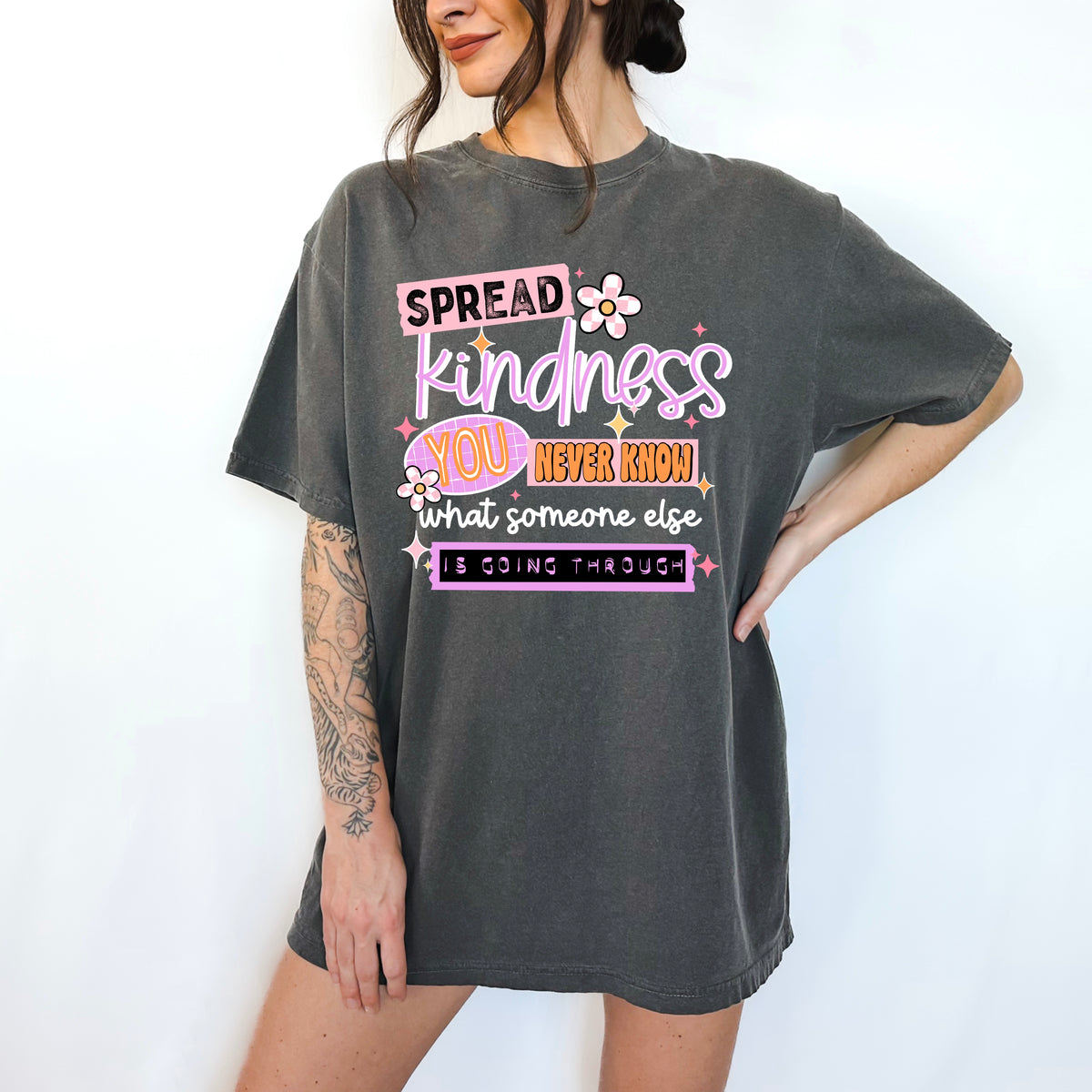 Spead Kindness white-Ready to Press Transfer