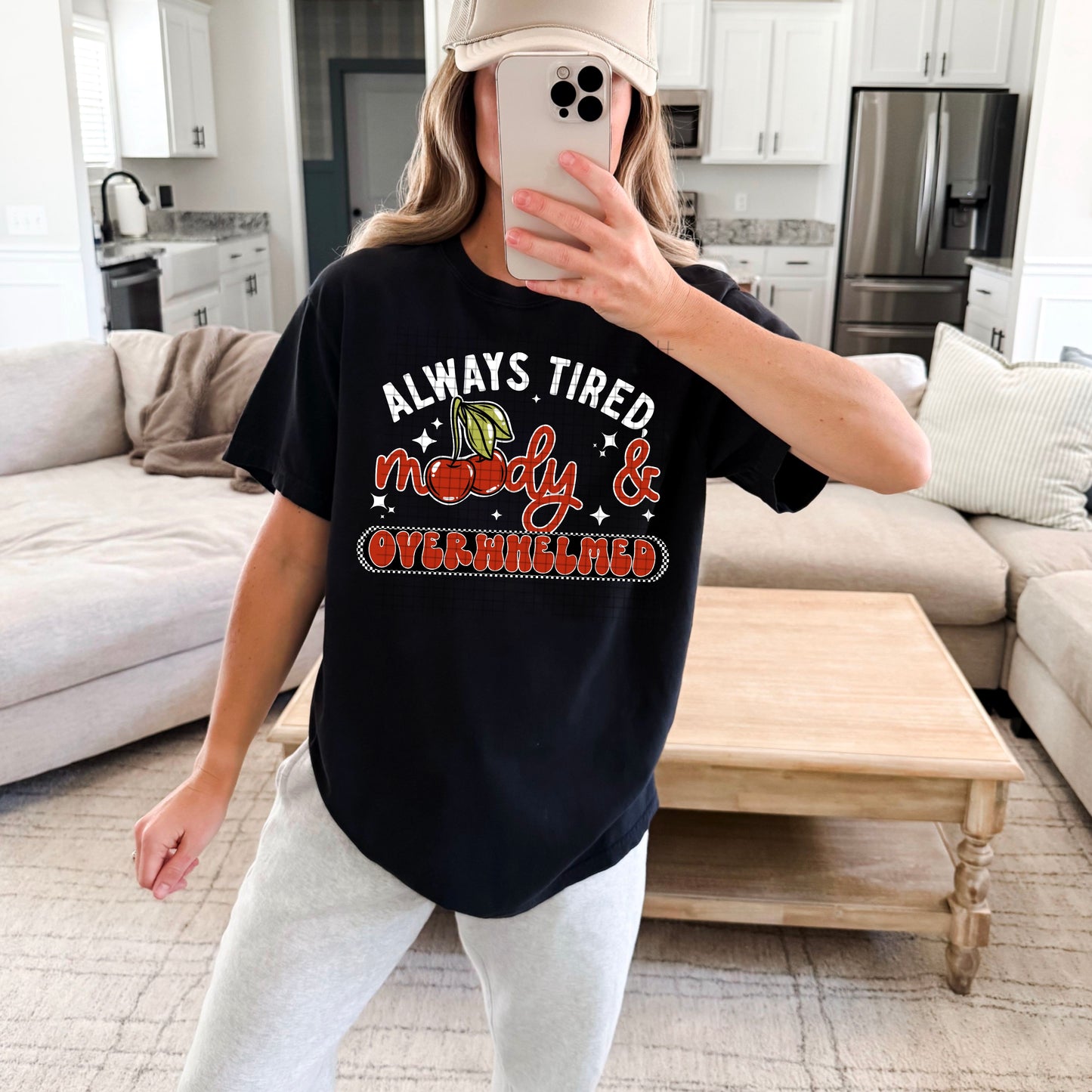 Always Moody white words-Ready to Press Transfer