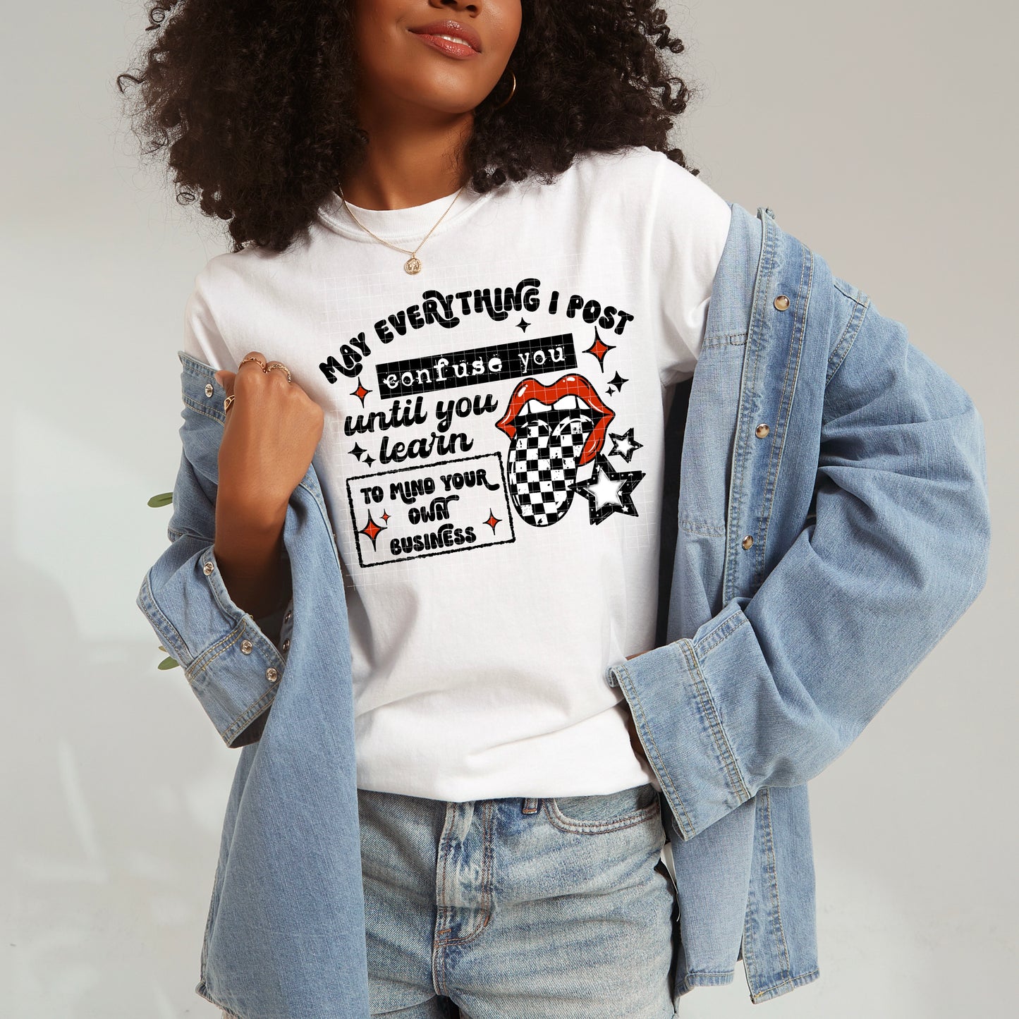 Mind your Own Business black words-Ready to Press Transfer