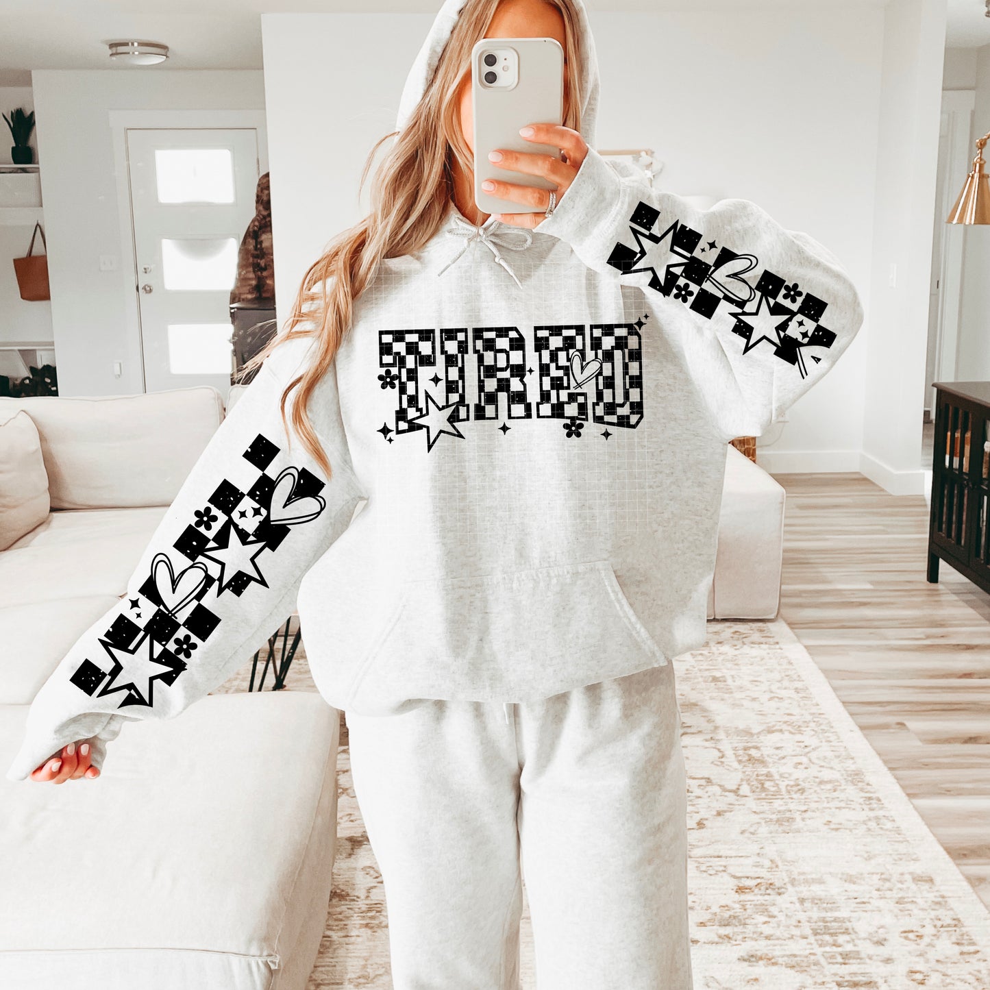 Tired single color black checker-Ready to Press Transfer