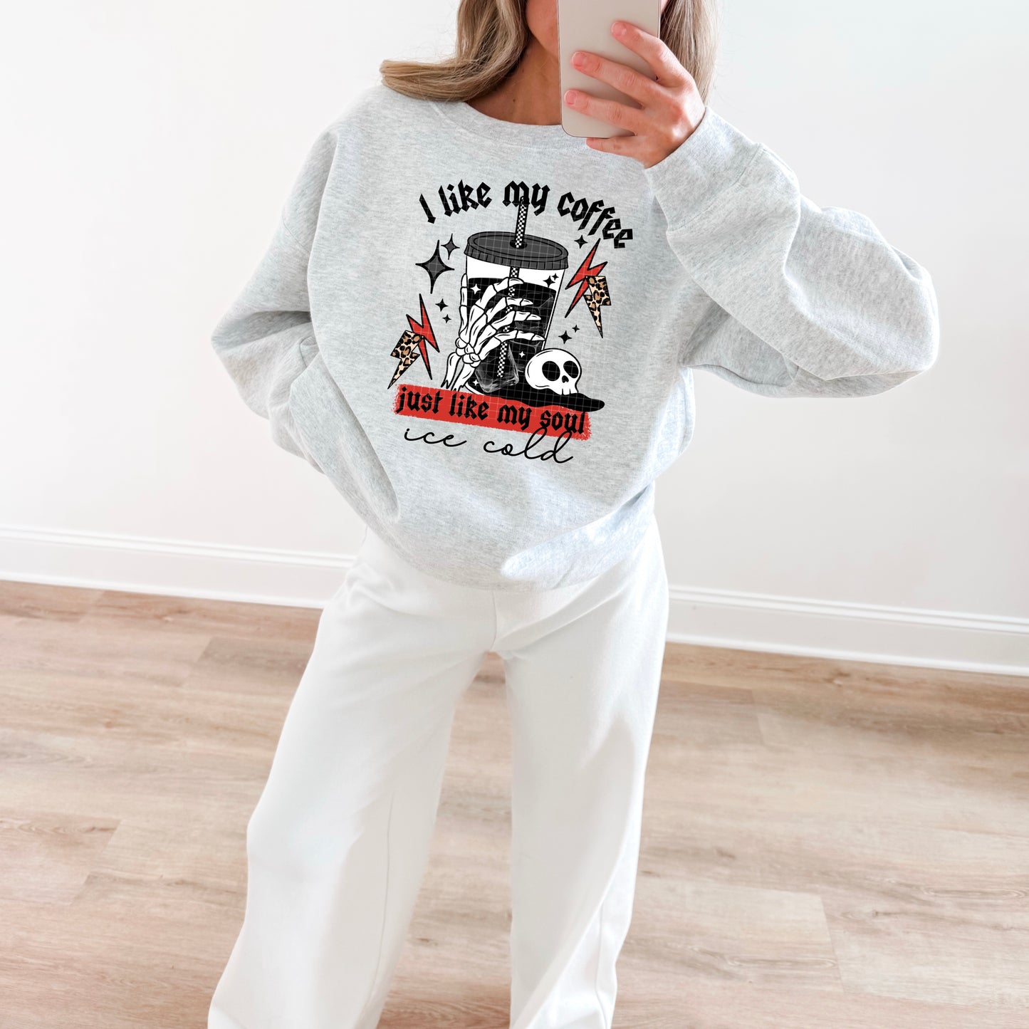 I like my Coffee like my Soul black words-Ready to Press Transfer