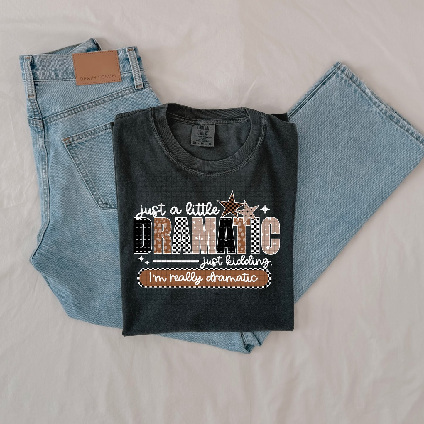 Dramatic white words-Ready to Press Transfer