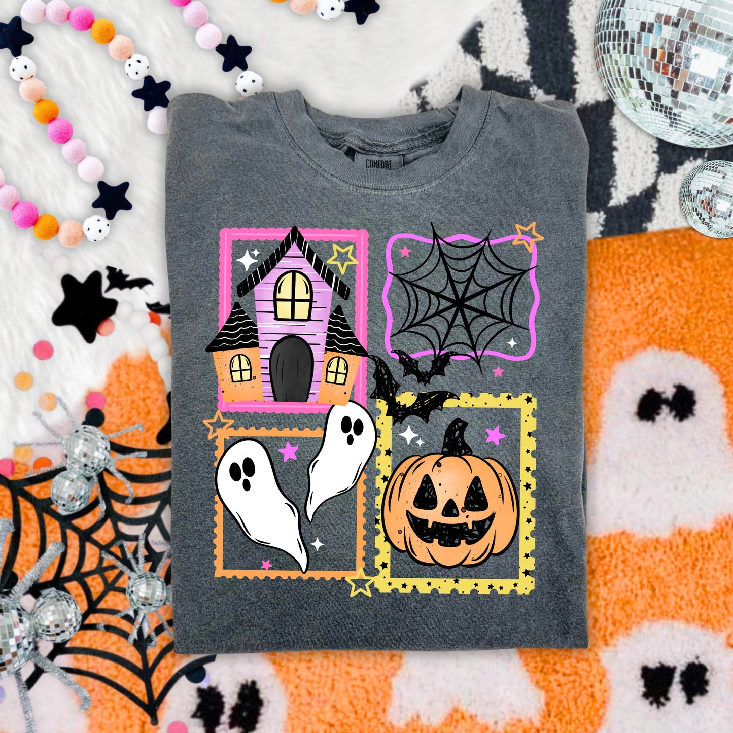 Haunted House stamps-Ready to Press Transfer