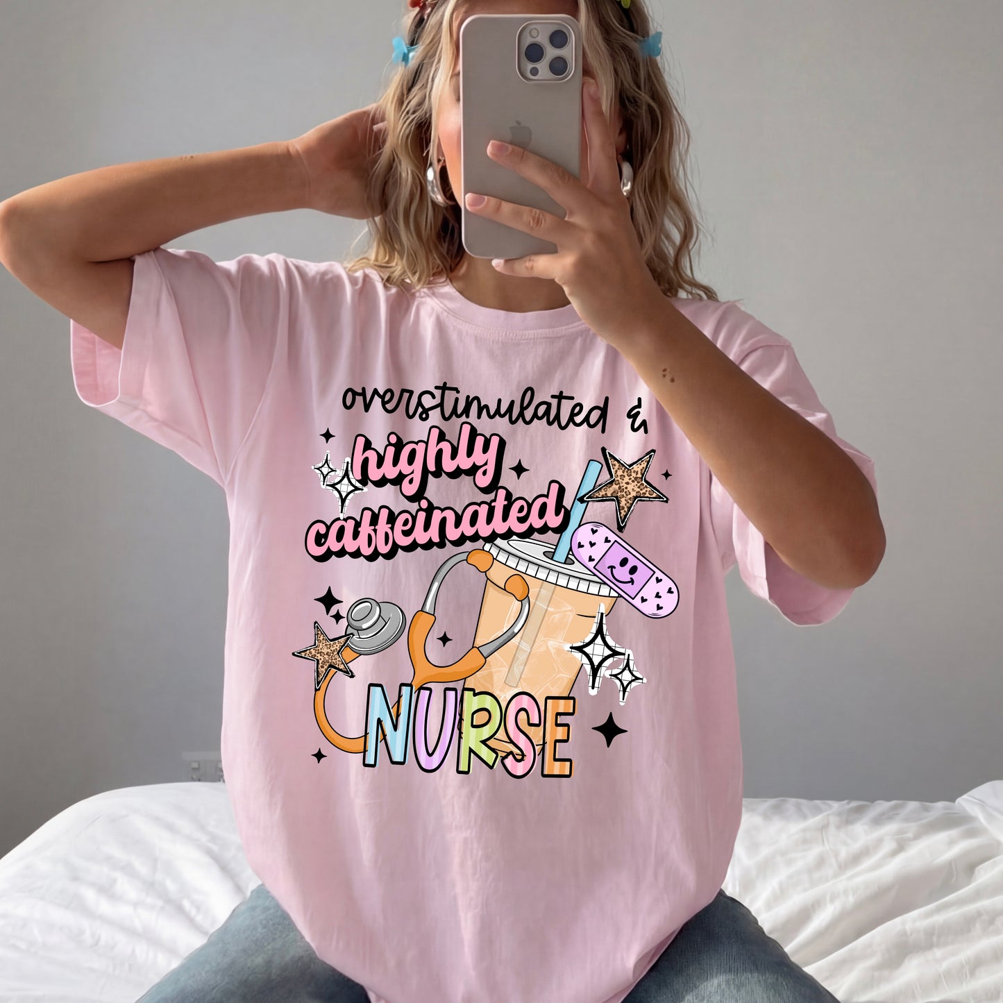 Highly Caffeinated Nurse-Ready to Press Transfer