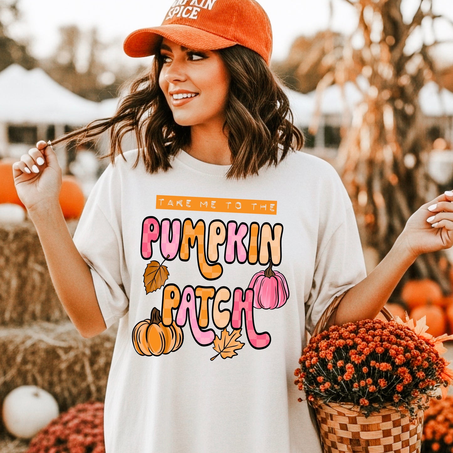 Take Me to the Pumpkin Patch No Plaid-Ready to Press Transfer