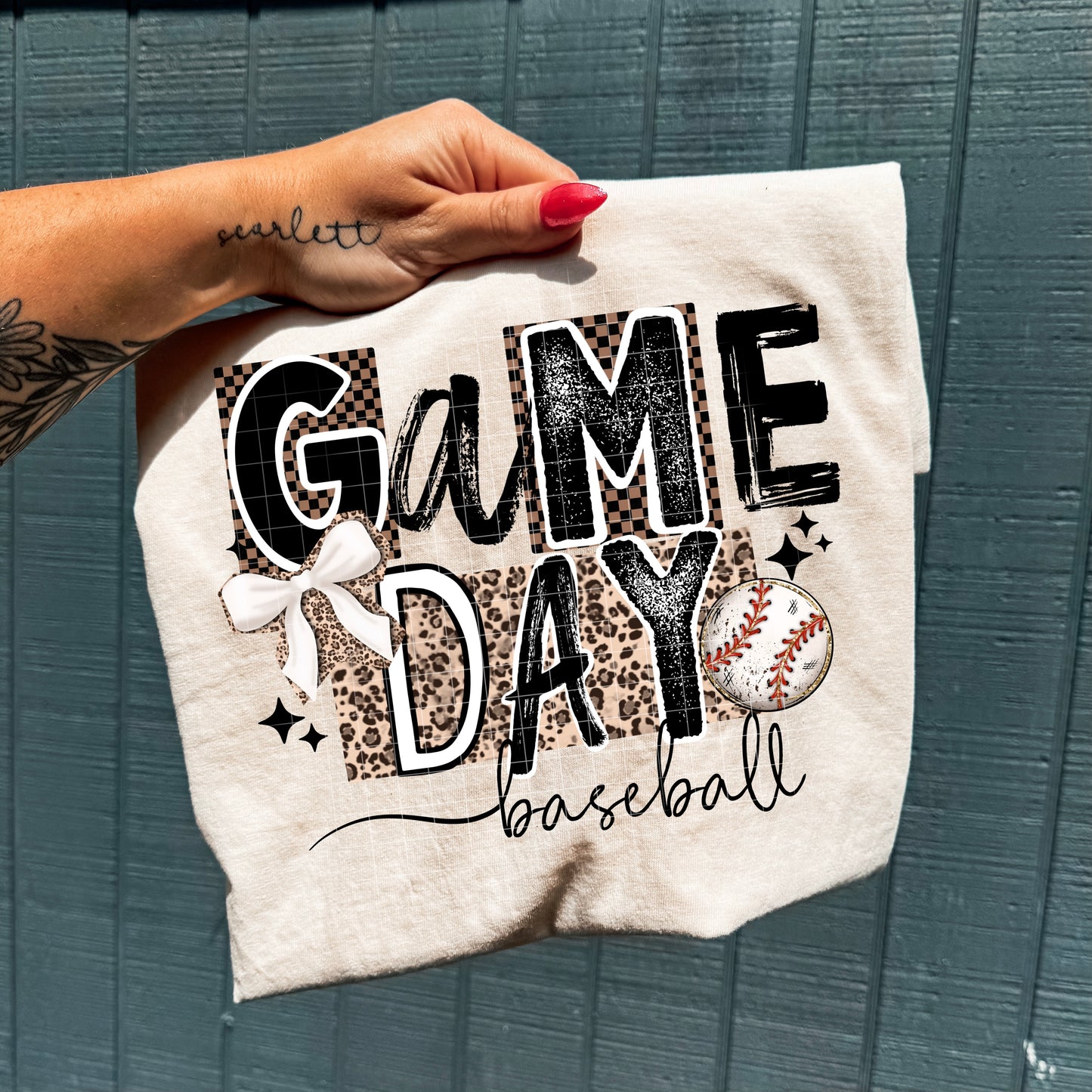 Game Day Leopard Baseball-Ready to Press Transfer