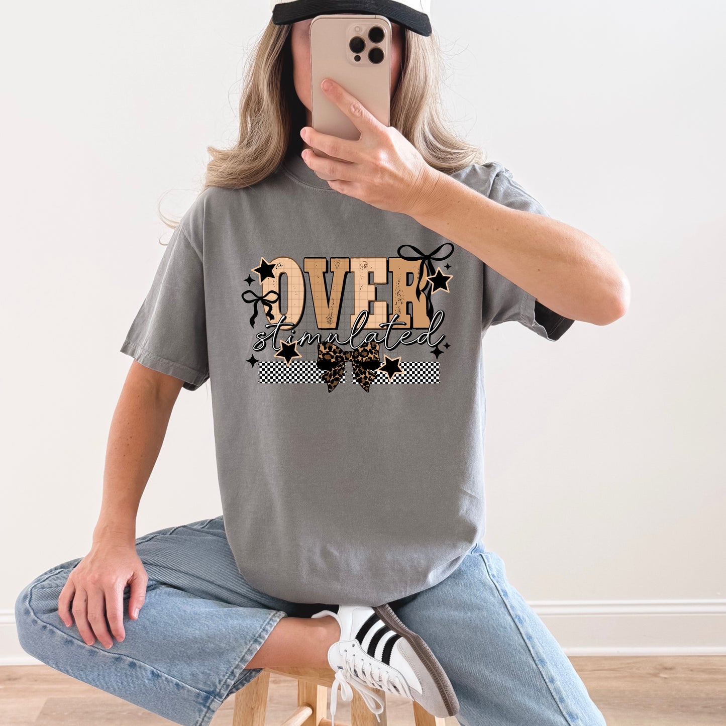 Leopard Overstimulated Black-Ready to Press Transfer