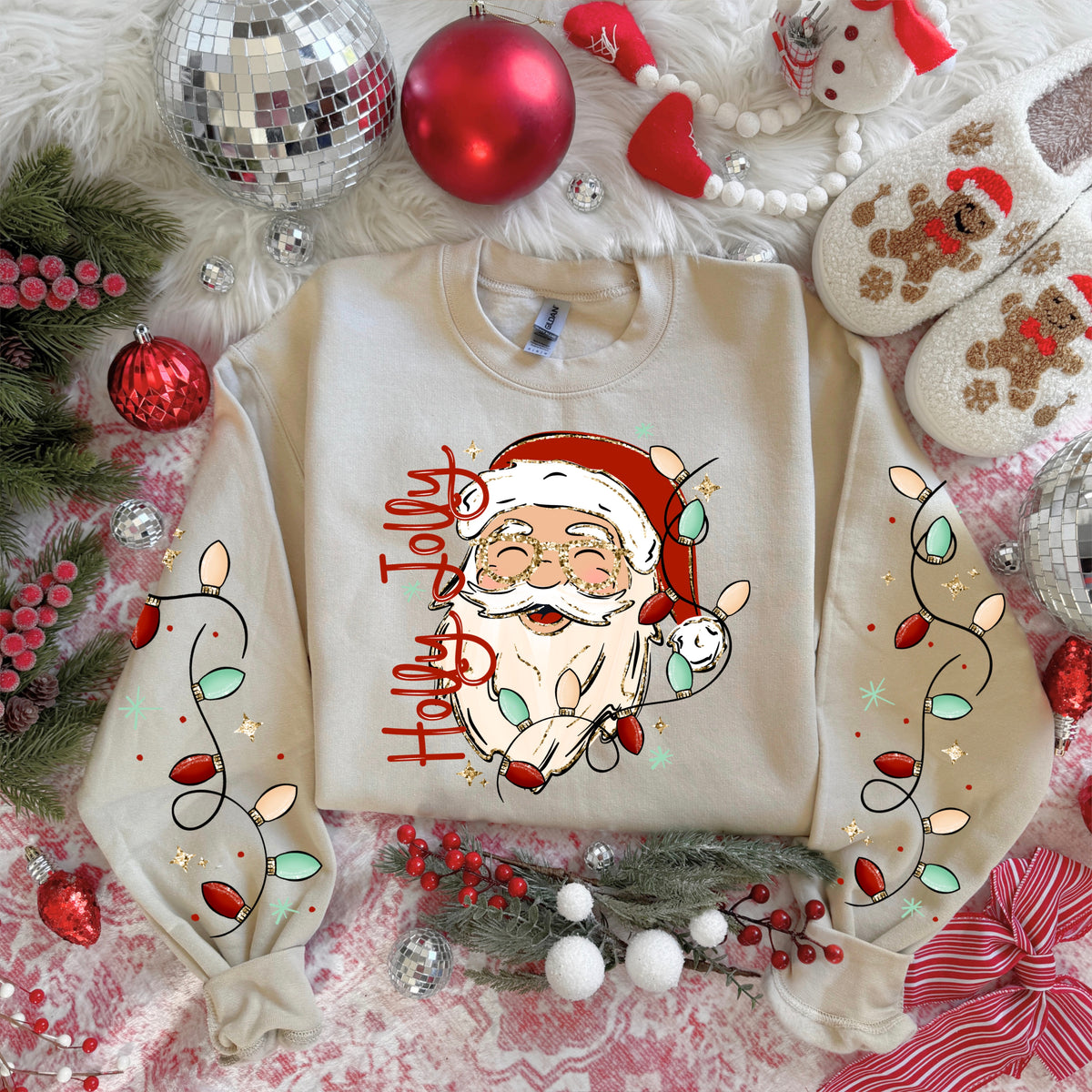 Holly Jolly Santa-Ready to Press Transfer