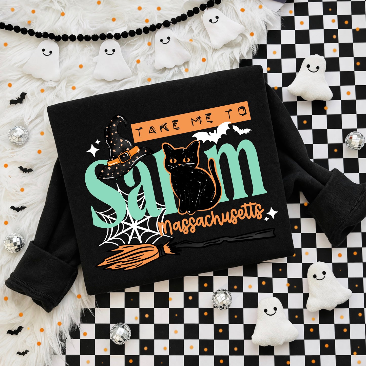Take Me to Salem White-Ready to Press Transfer