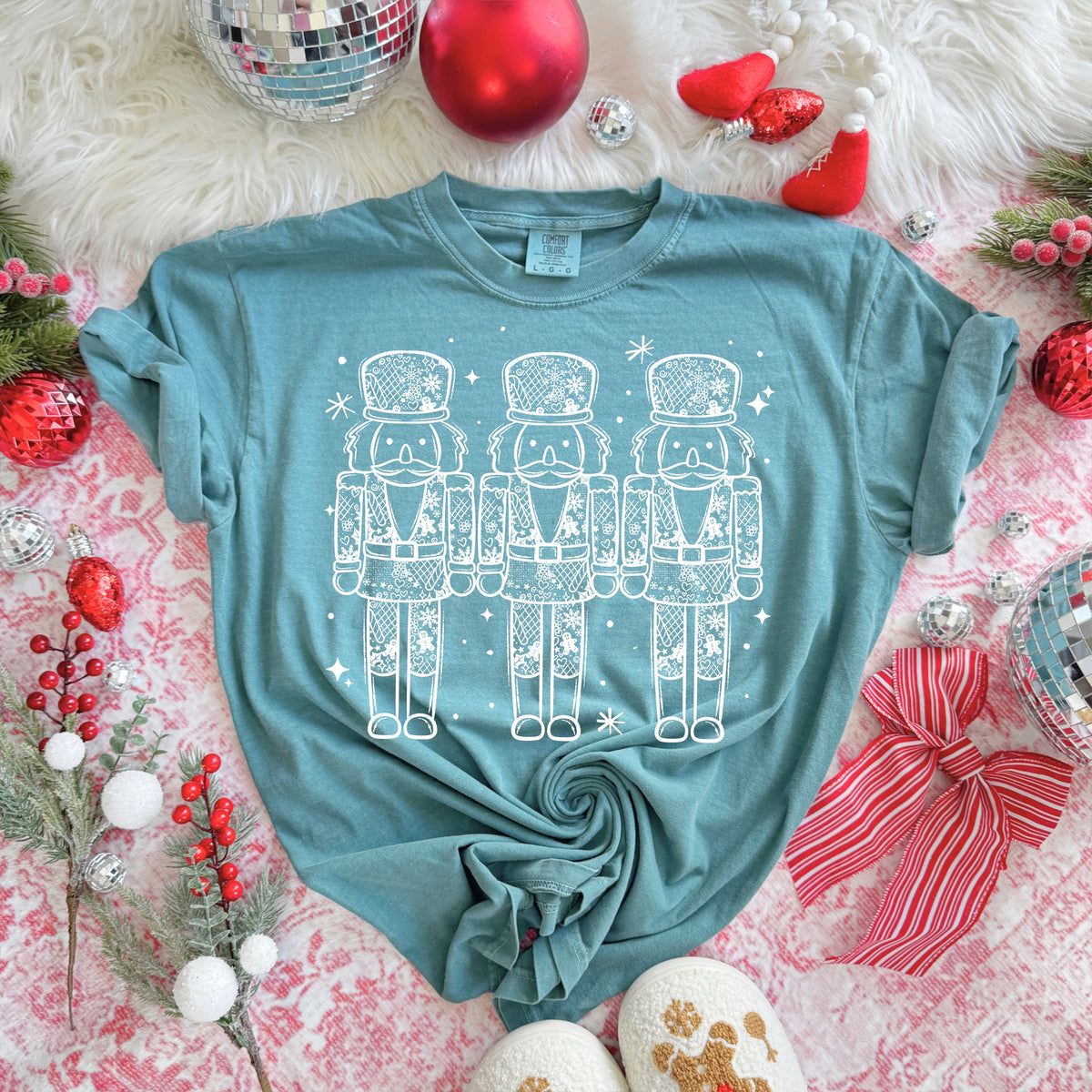 Nutcrackers Single Color White-Ready to Press Transfer