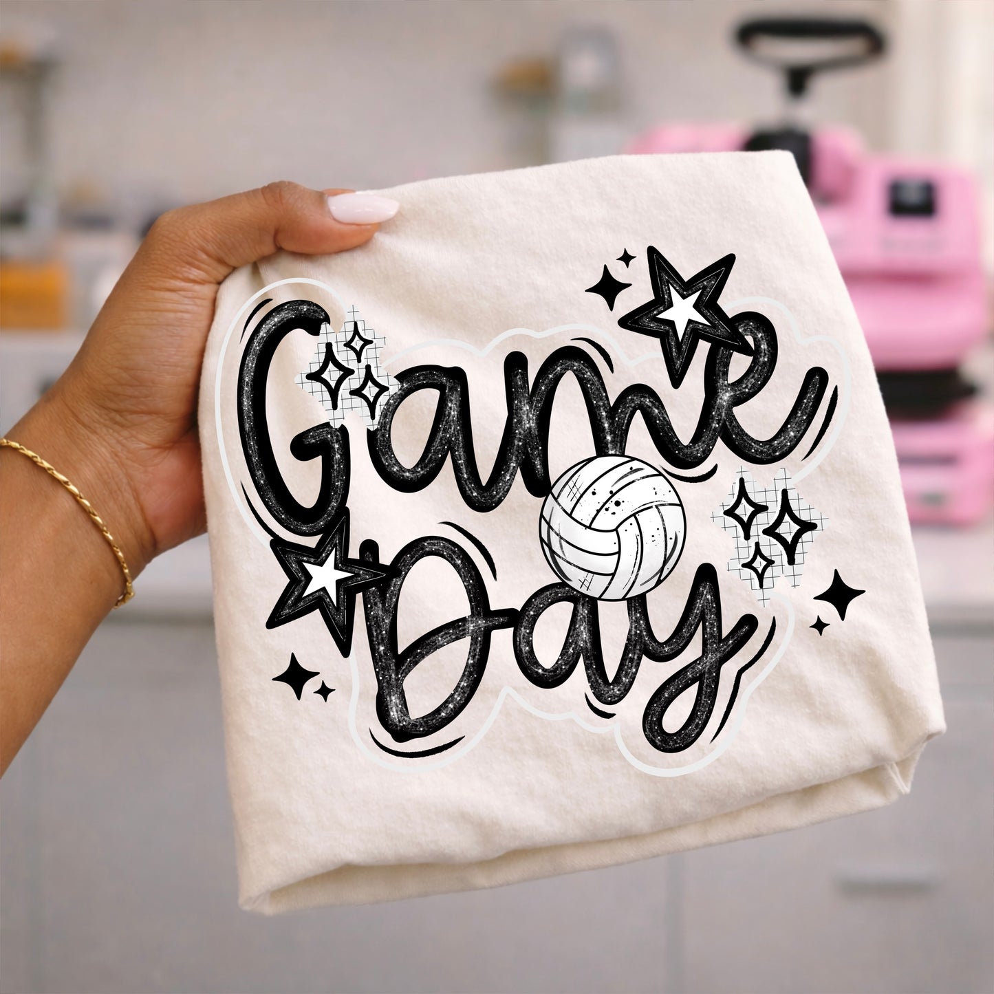 Game Day Volleyball-Ready to Press Transfer
