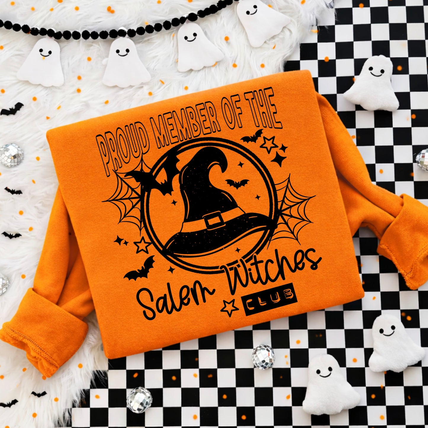 Salem Witches Club Single Color Black-Ready to Press Transfer