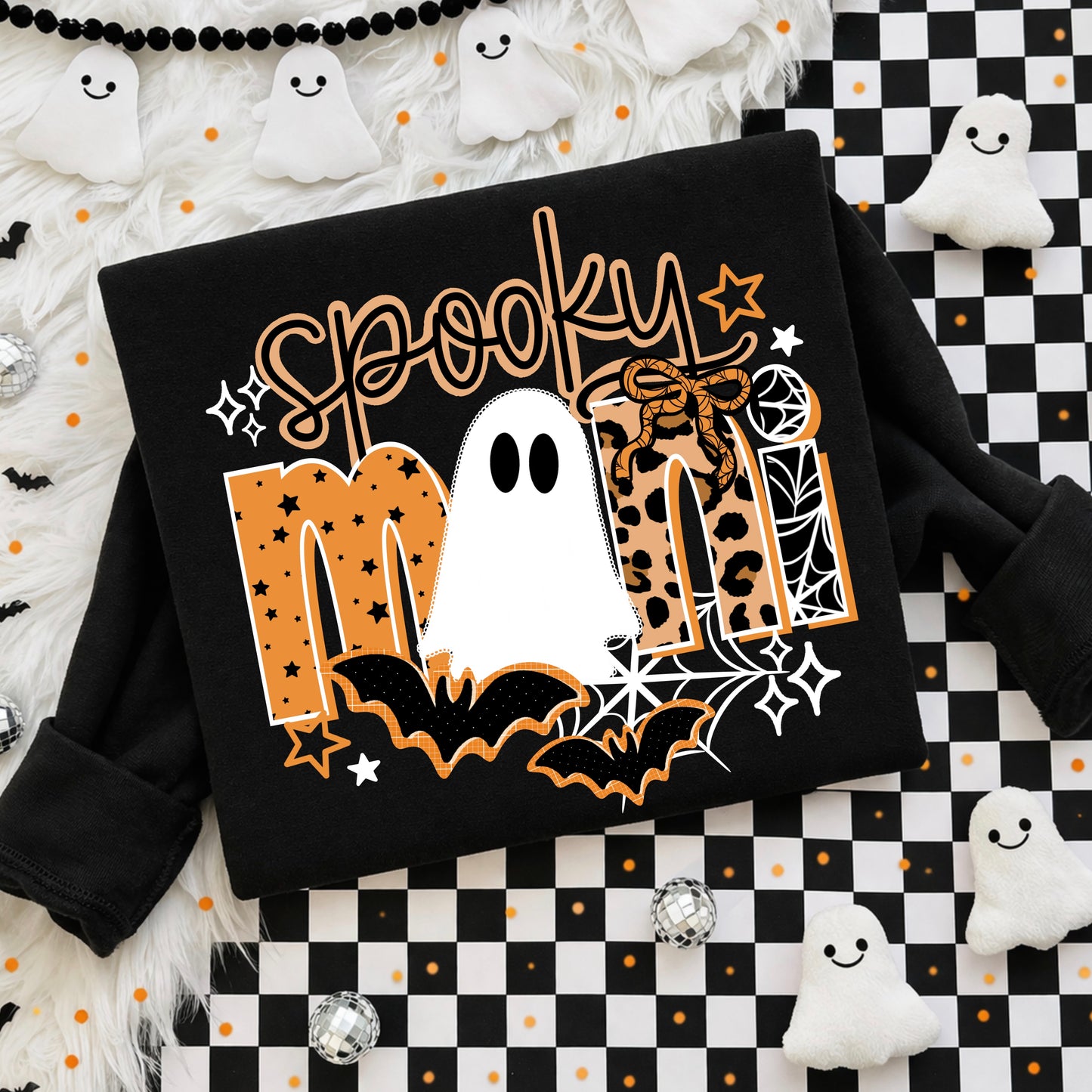 Spooky Mini White-Ready to Press Transfer