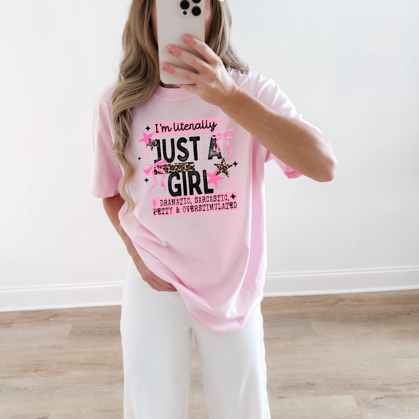 Just a Girl Black-Ready to Press Transfer