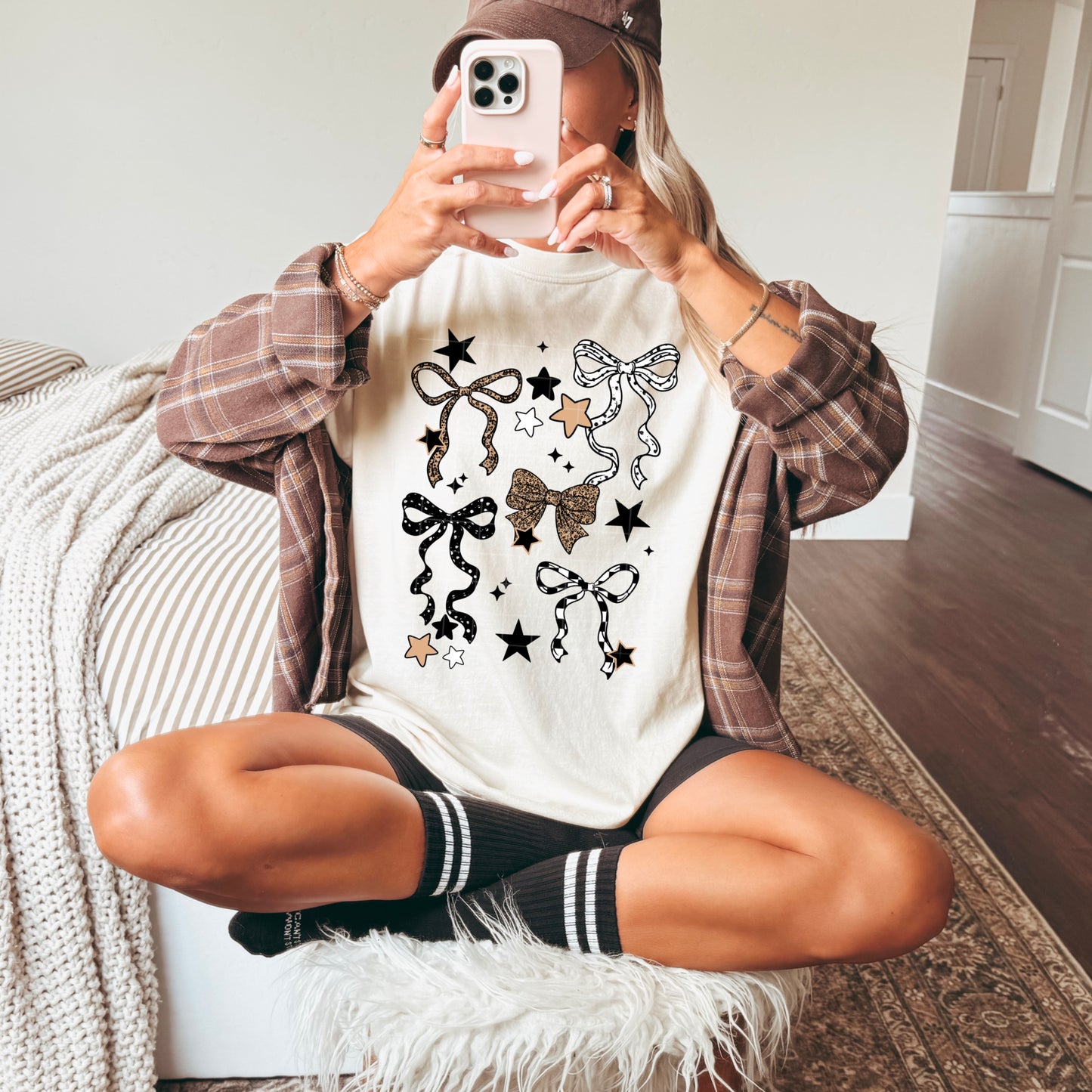 Leopard Bows Collage-Ready to Press Transfer