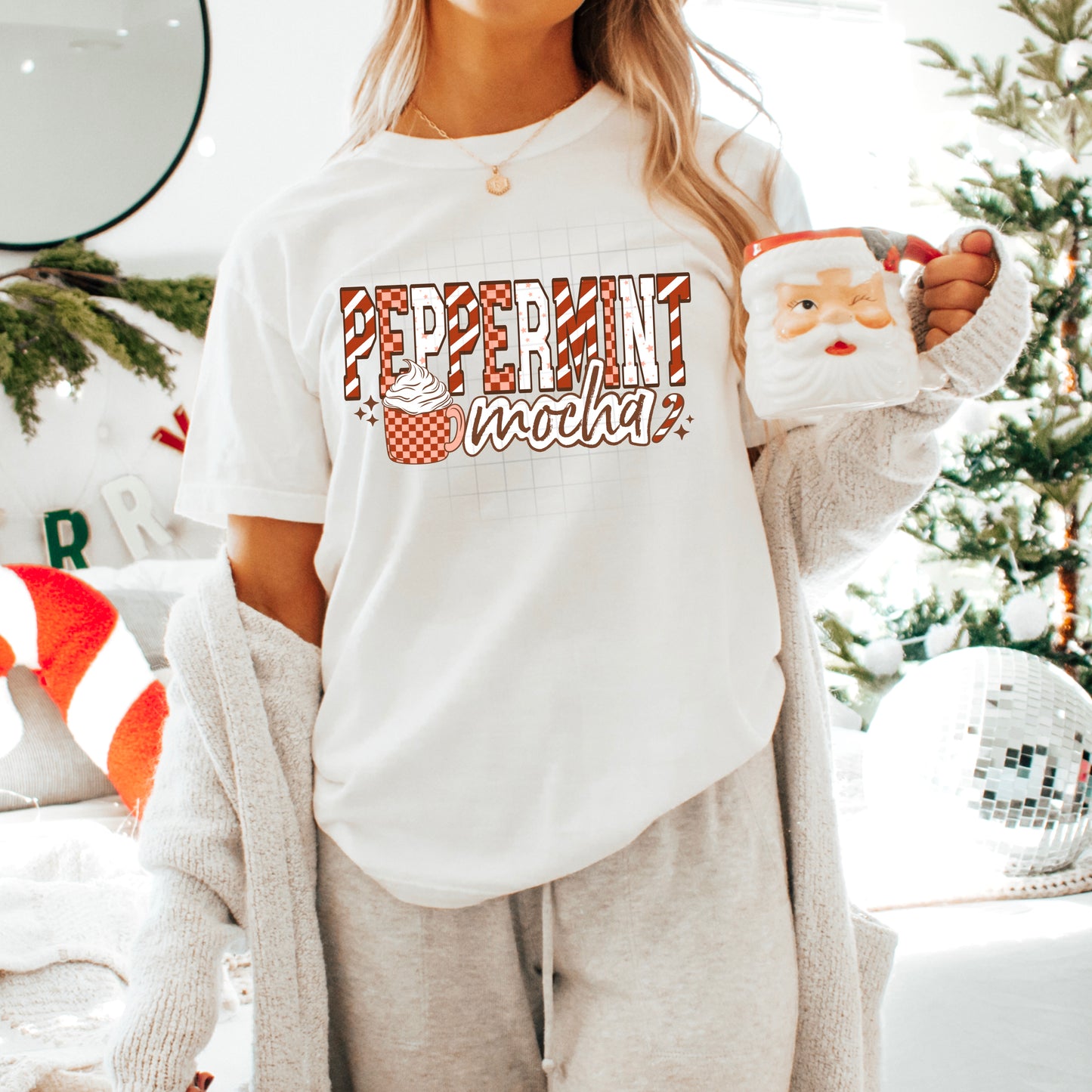 Peppermint Mocha-Ready to Press Transfer