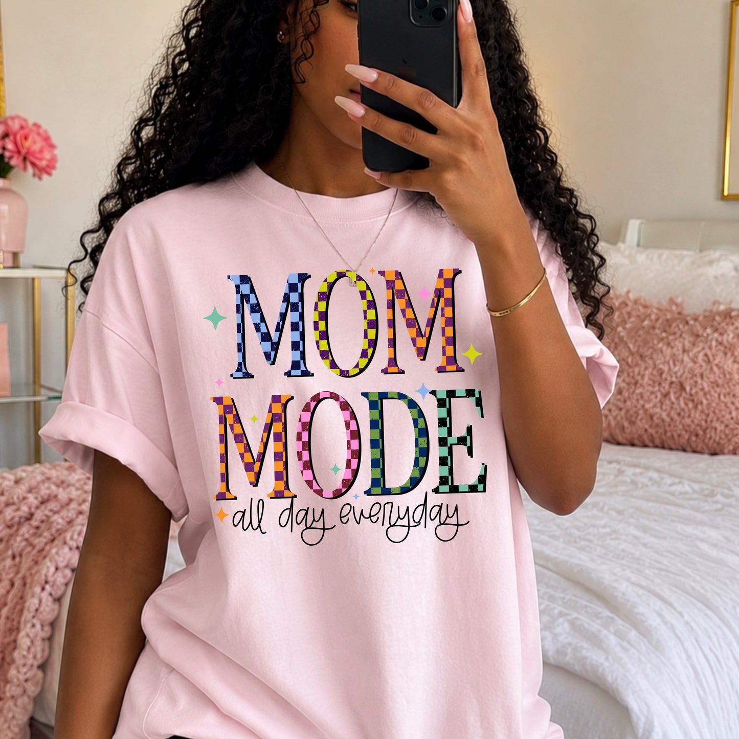 Mom Mode Black-Ready to Press Transfer