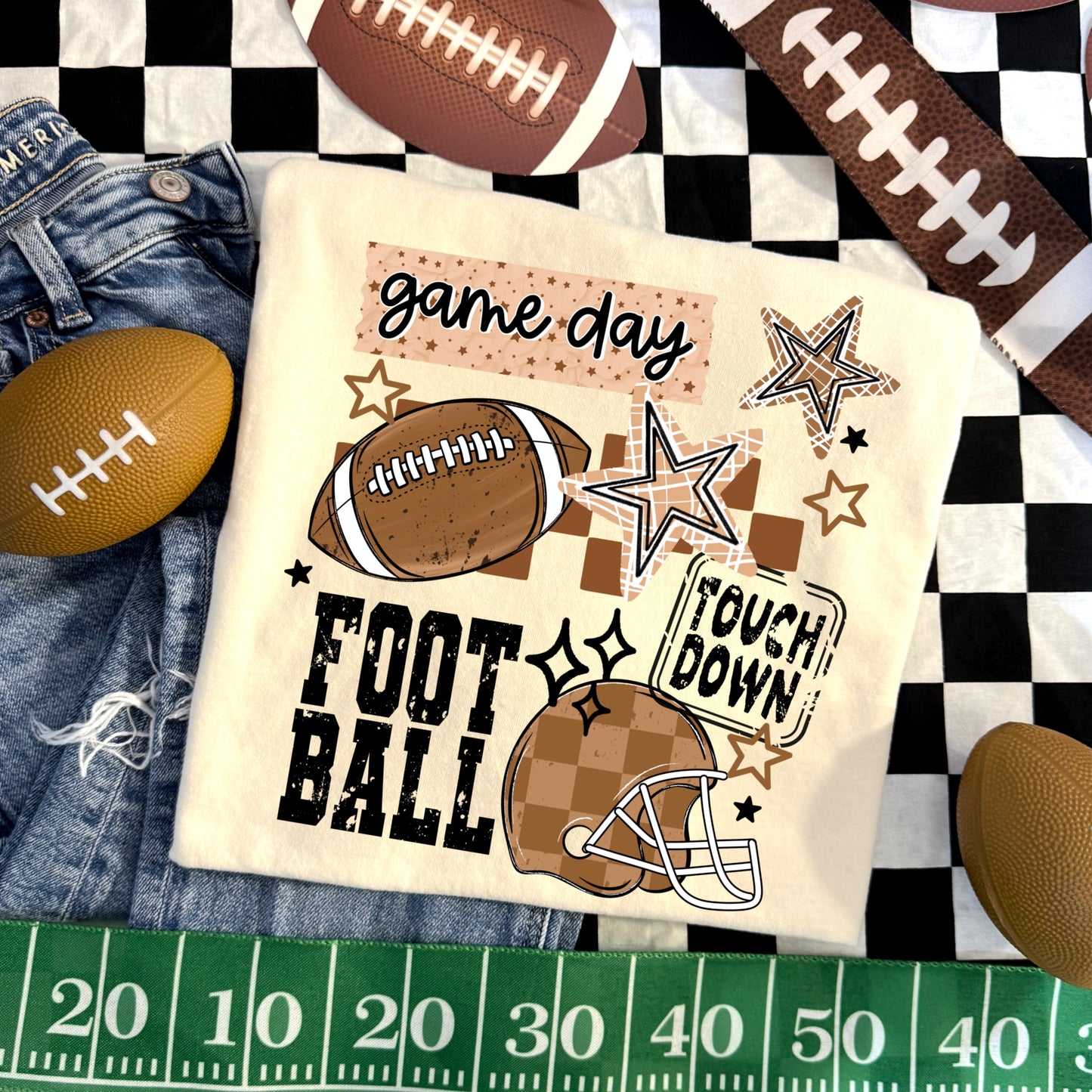 Football Collage-Ready to Press Transfer