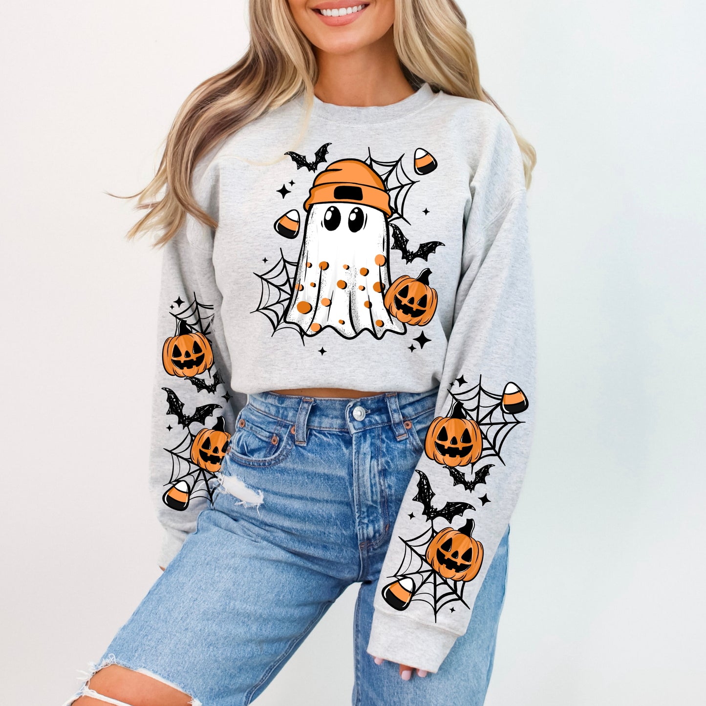 Candy Corn Ghostie-Ready to Press Transfer