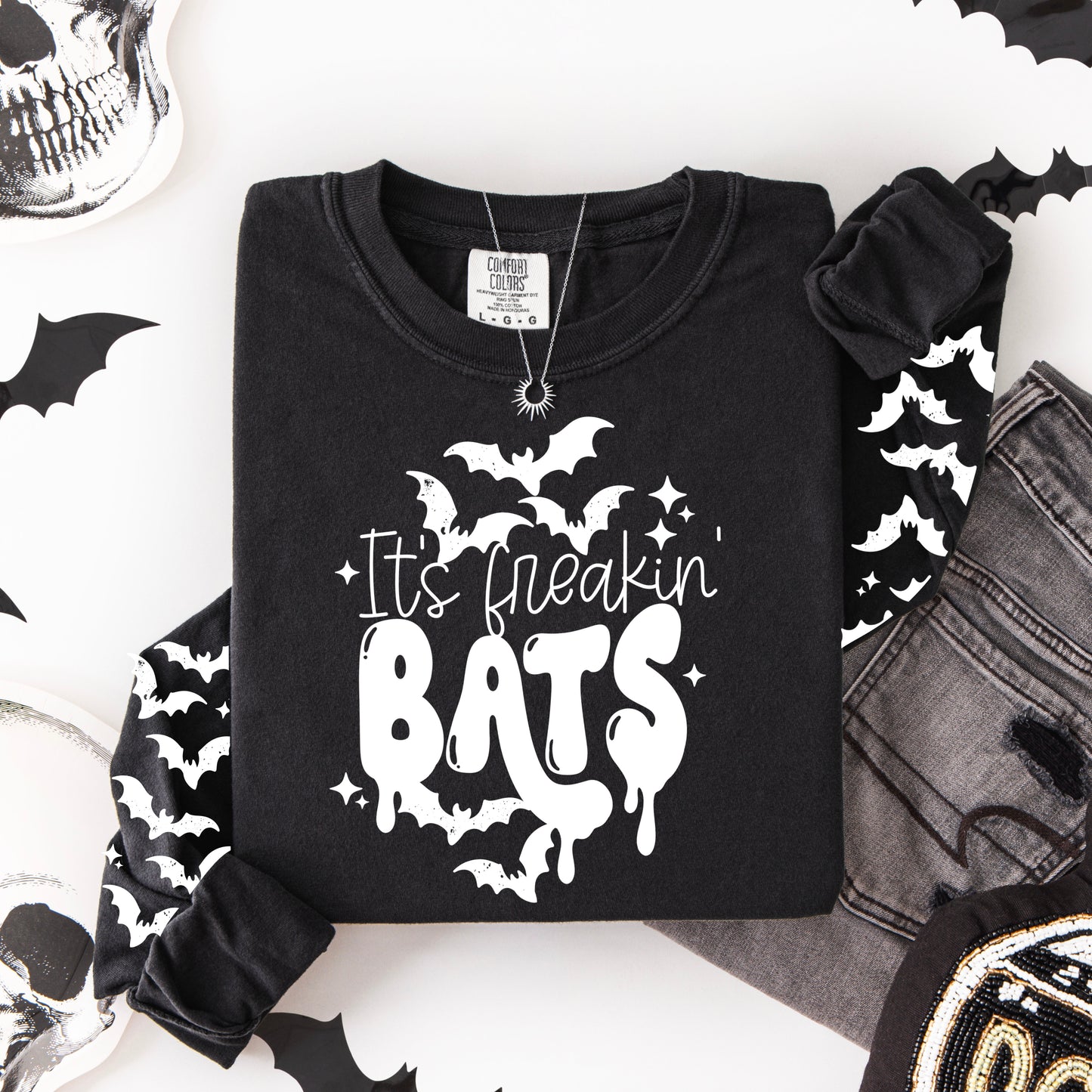 Freakin Bats White-Ready to Press Transfer