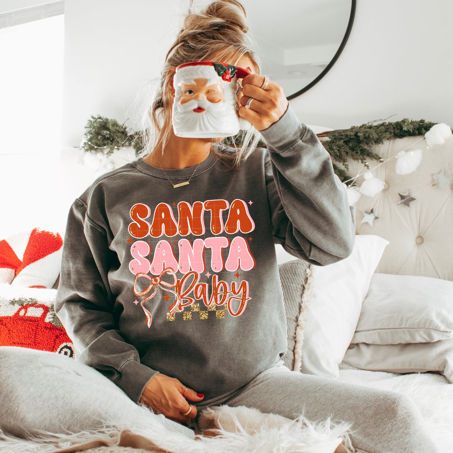Santa Santa Baby-Ready to Press Transfer
