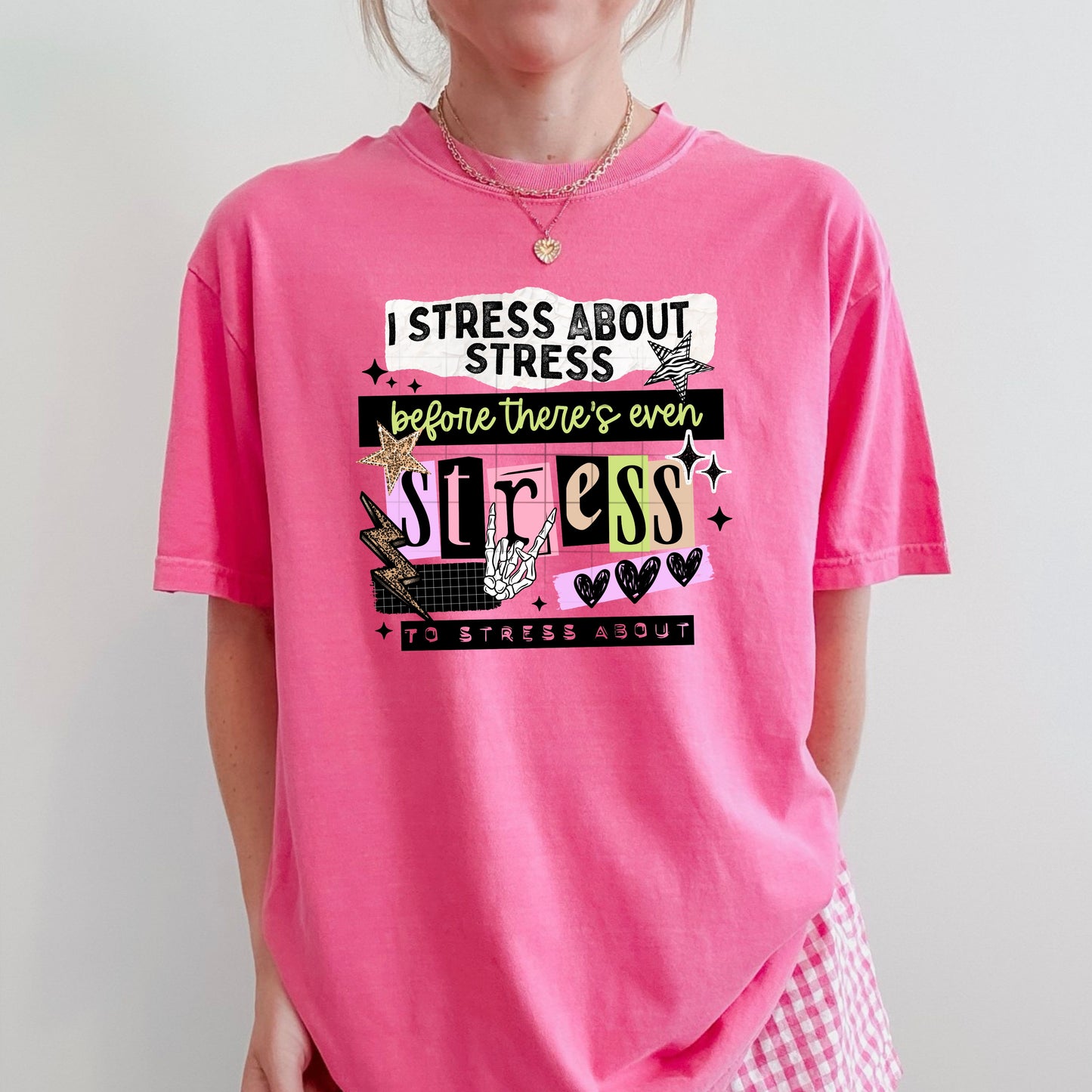 Stress about Stress Black-Ready to Press Transfer