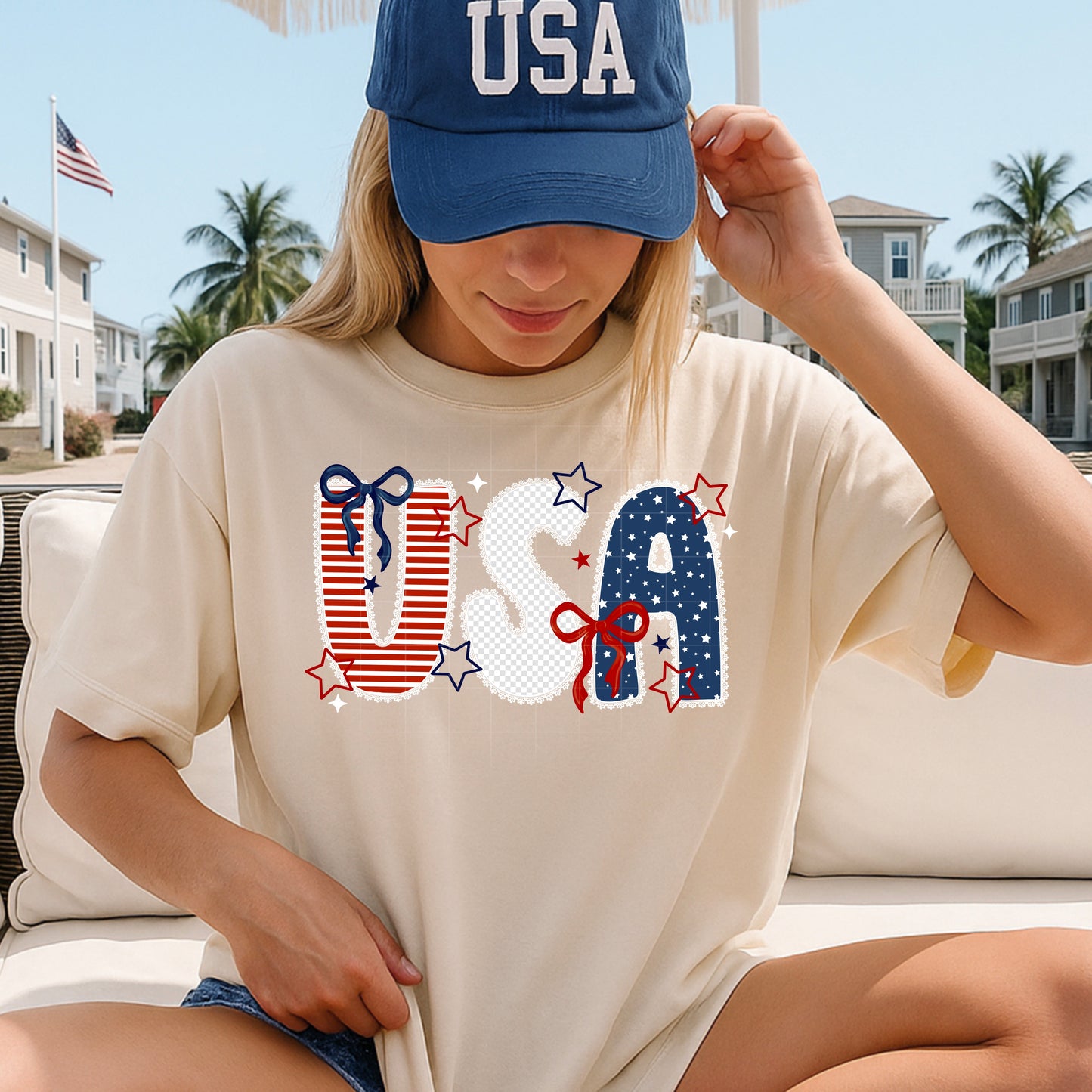 USA Lace-Ready to Press Transfer