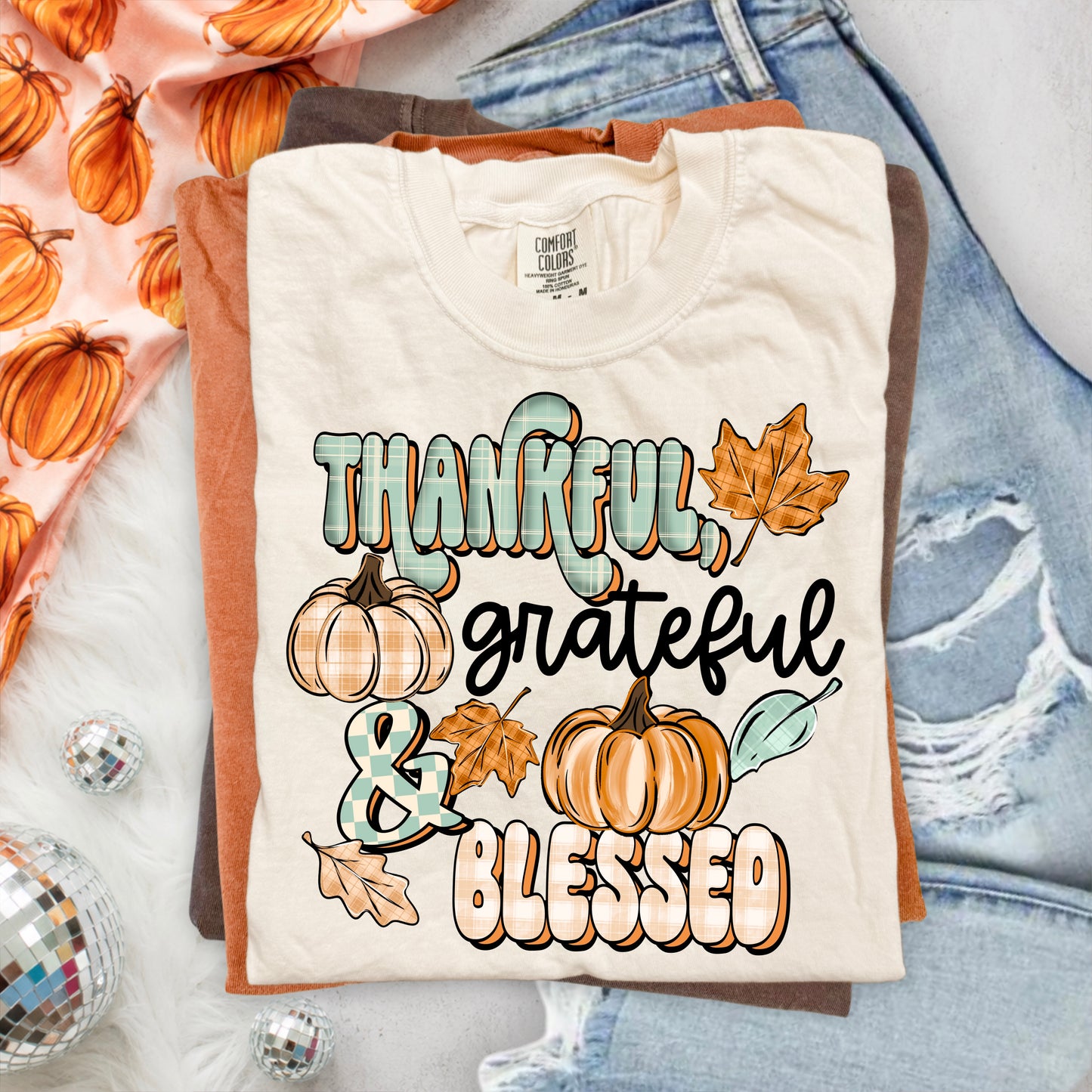 Thankful Grateful Blessed-Ready to Press Transfer