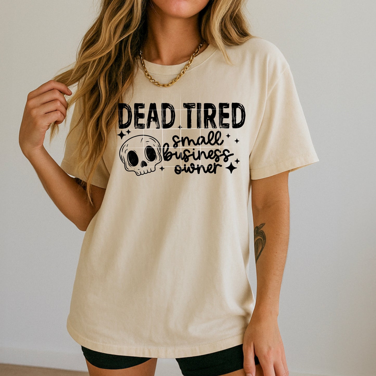 Dead Tired small business owner black-Ready to Press Transfer