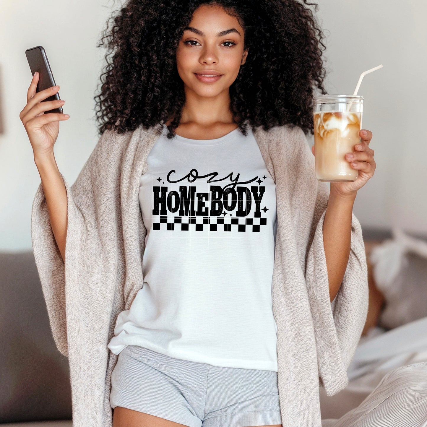 Cozy Homebody black-Ready to Press Transfer