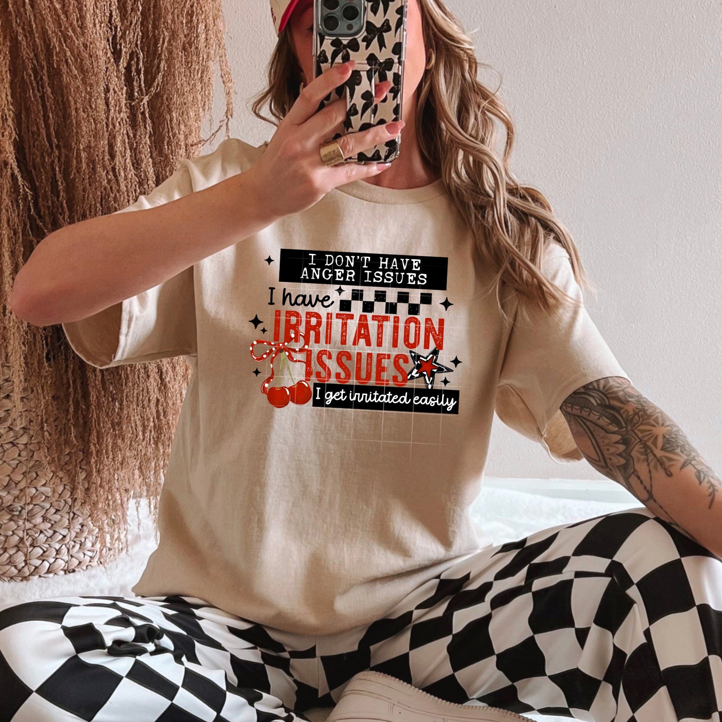 Irritation Issues Black-Ready to Press Transfer