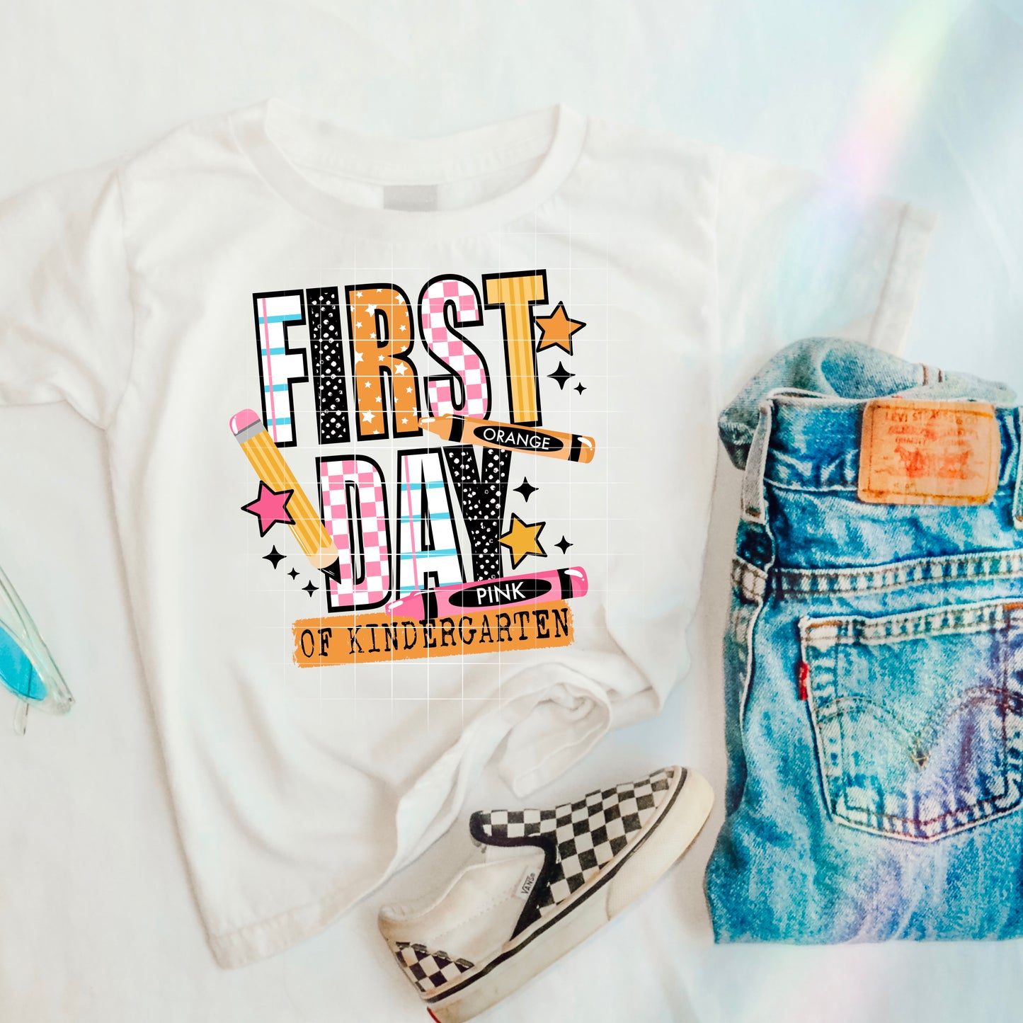 Kindergarten First Day Pink-Ready to Press Transfer