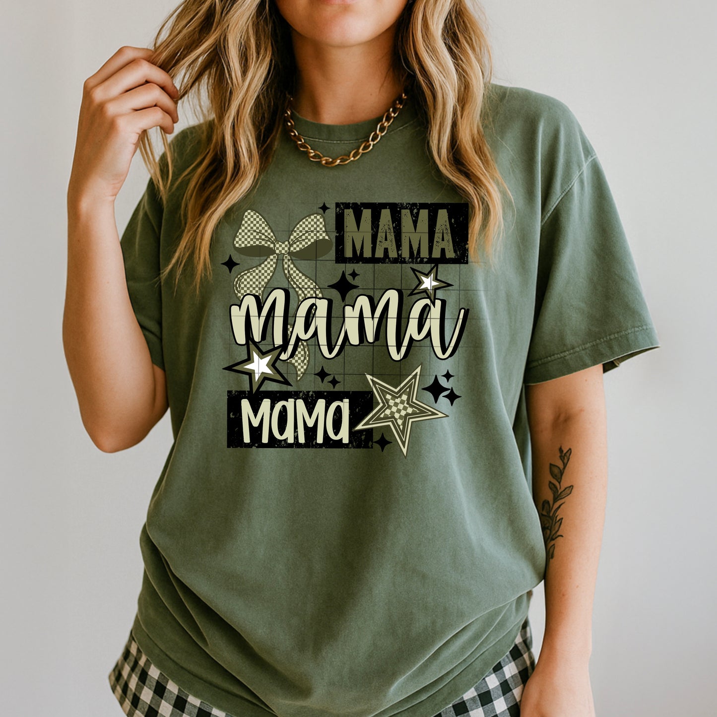 Mama Army Green-Ready to Press Transfer