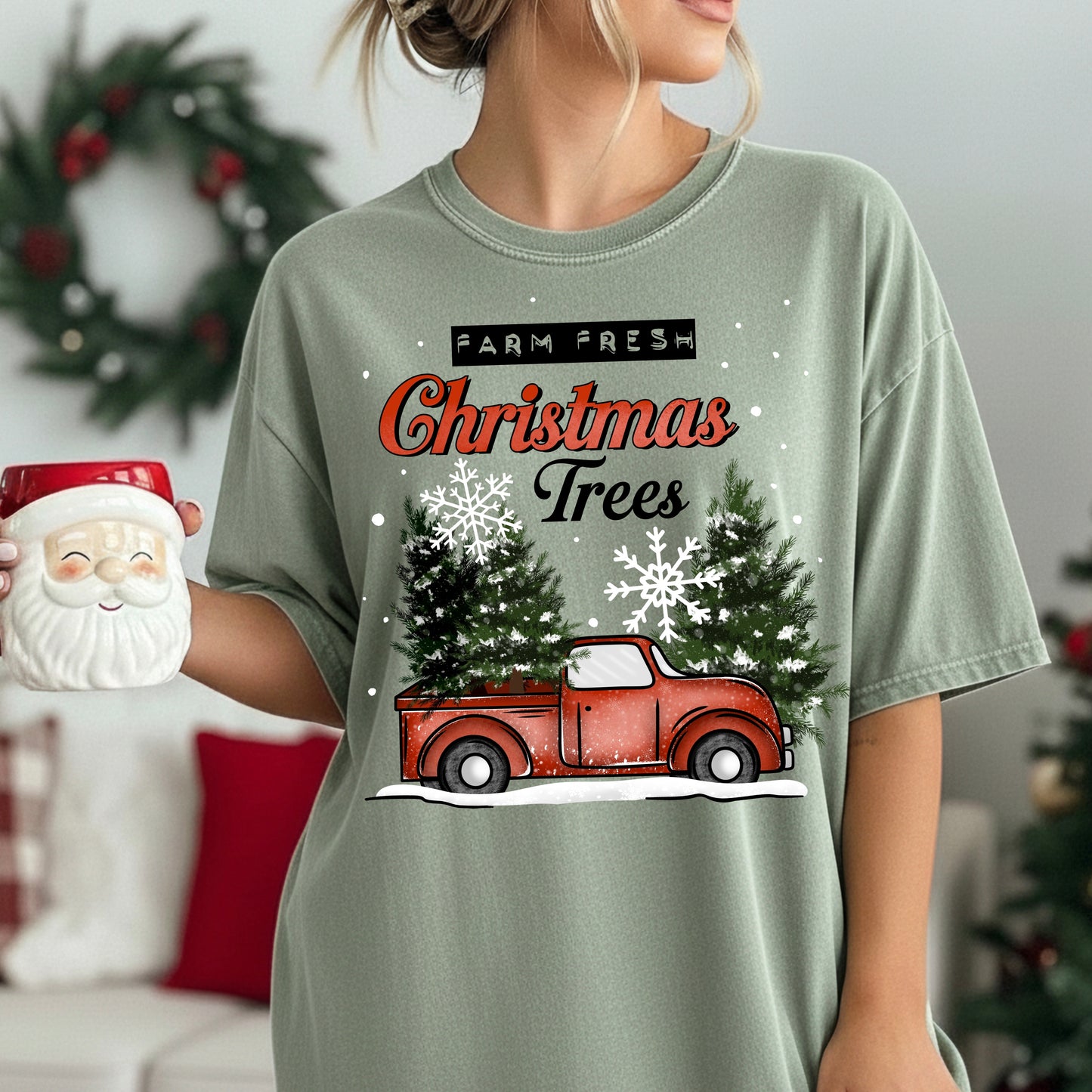 Farm Fresh Christmas Trees-Ready to Press Transfer