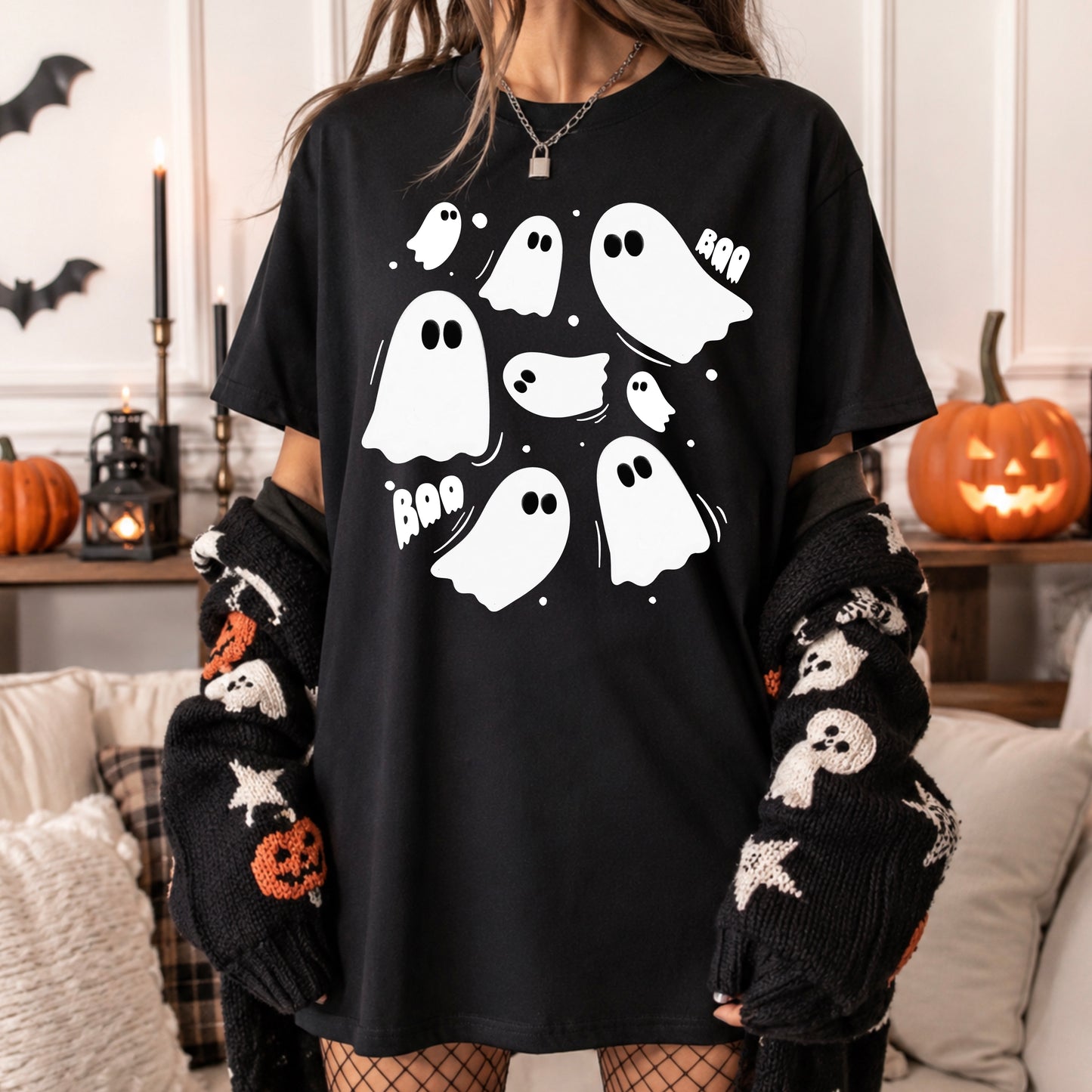 Boo White and Black Only-Ready to Press Transfer