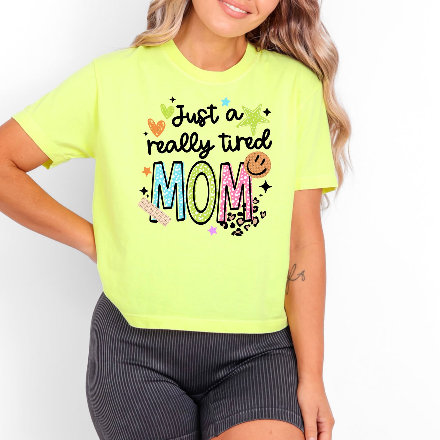Really Tired Mom Black-Ready to Press Transfer