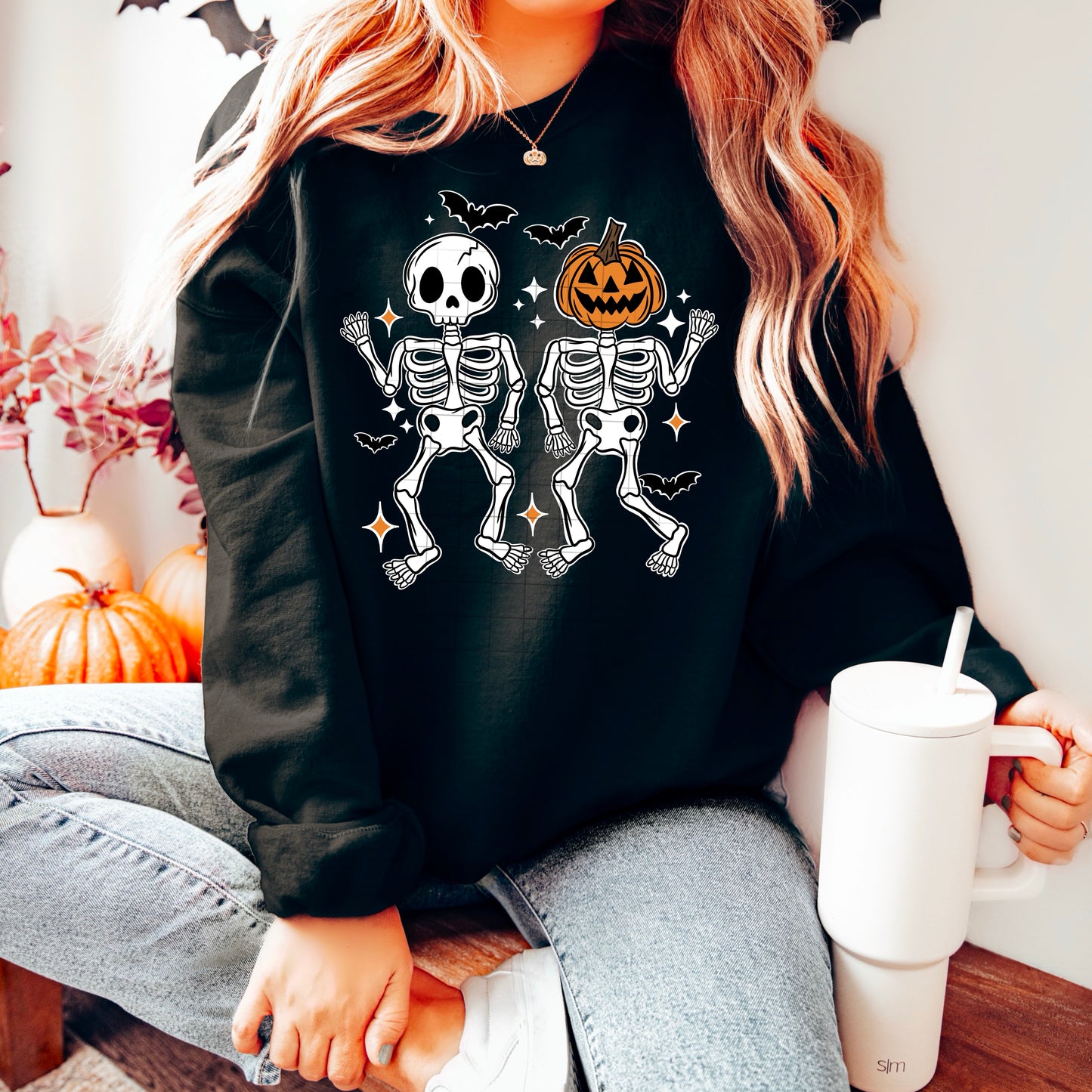 Halloween Skellies for Darker Shirts-Ready to Press Transfer