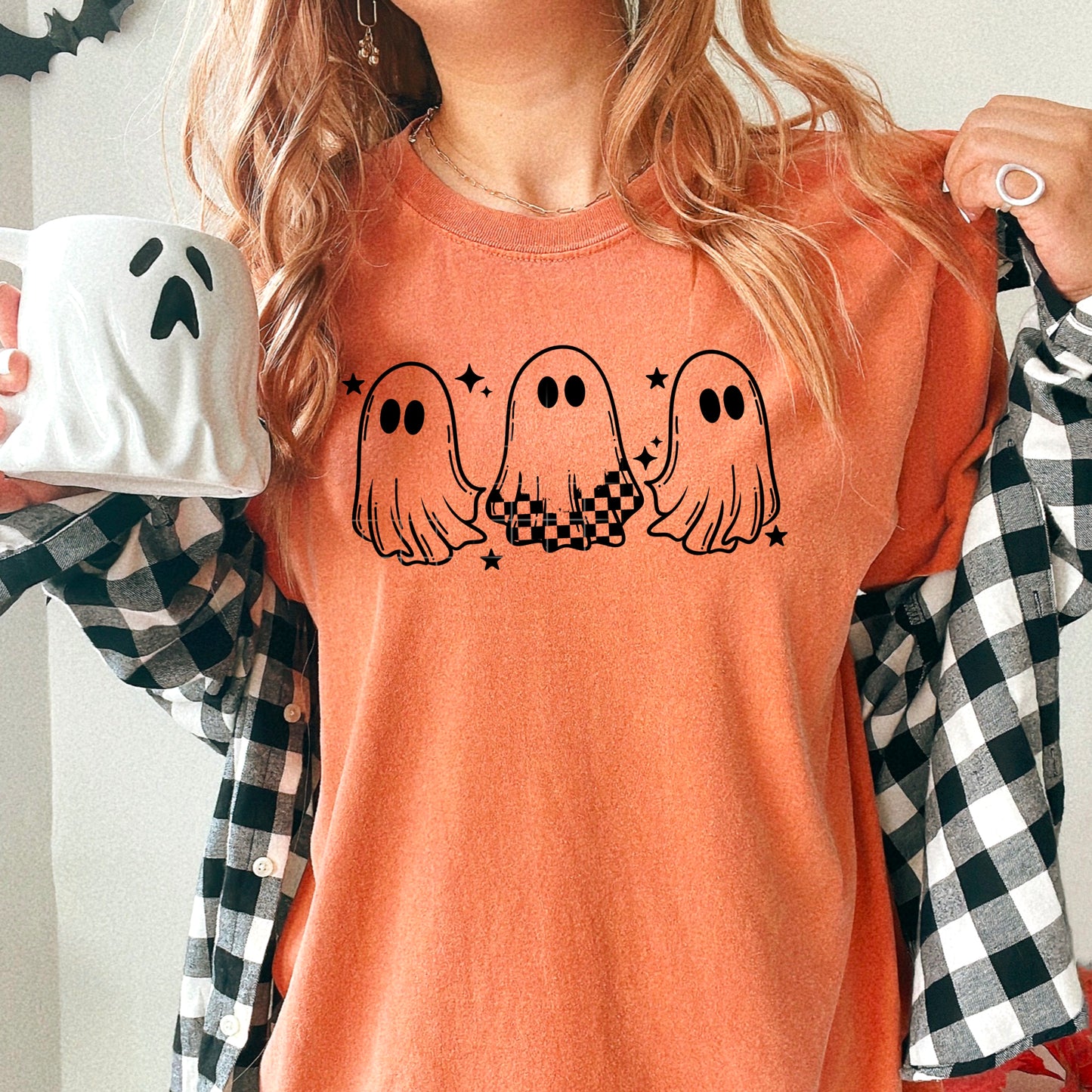 Single Color 3 Ghosts-Ready to Press Transfer