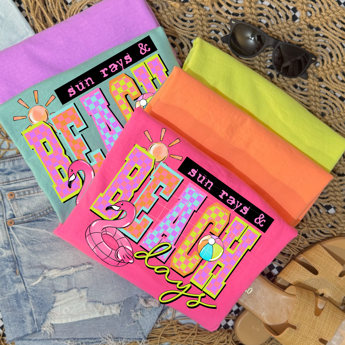 Sun Rays Beach Days-Ready to Press Transfer