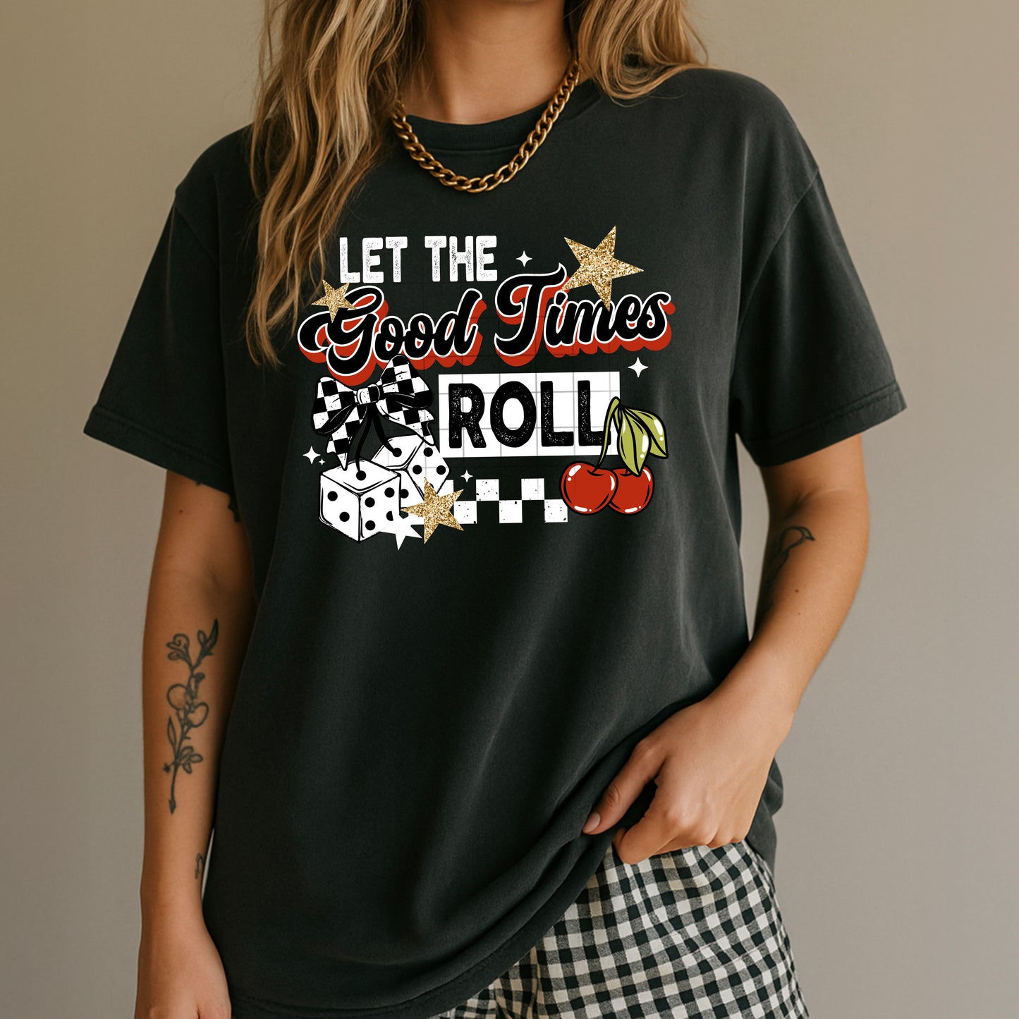 Let the Good Times Roll White Stars-Ready to Press Transfer